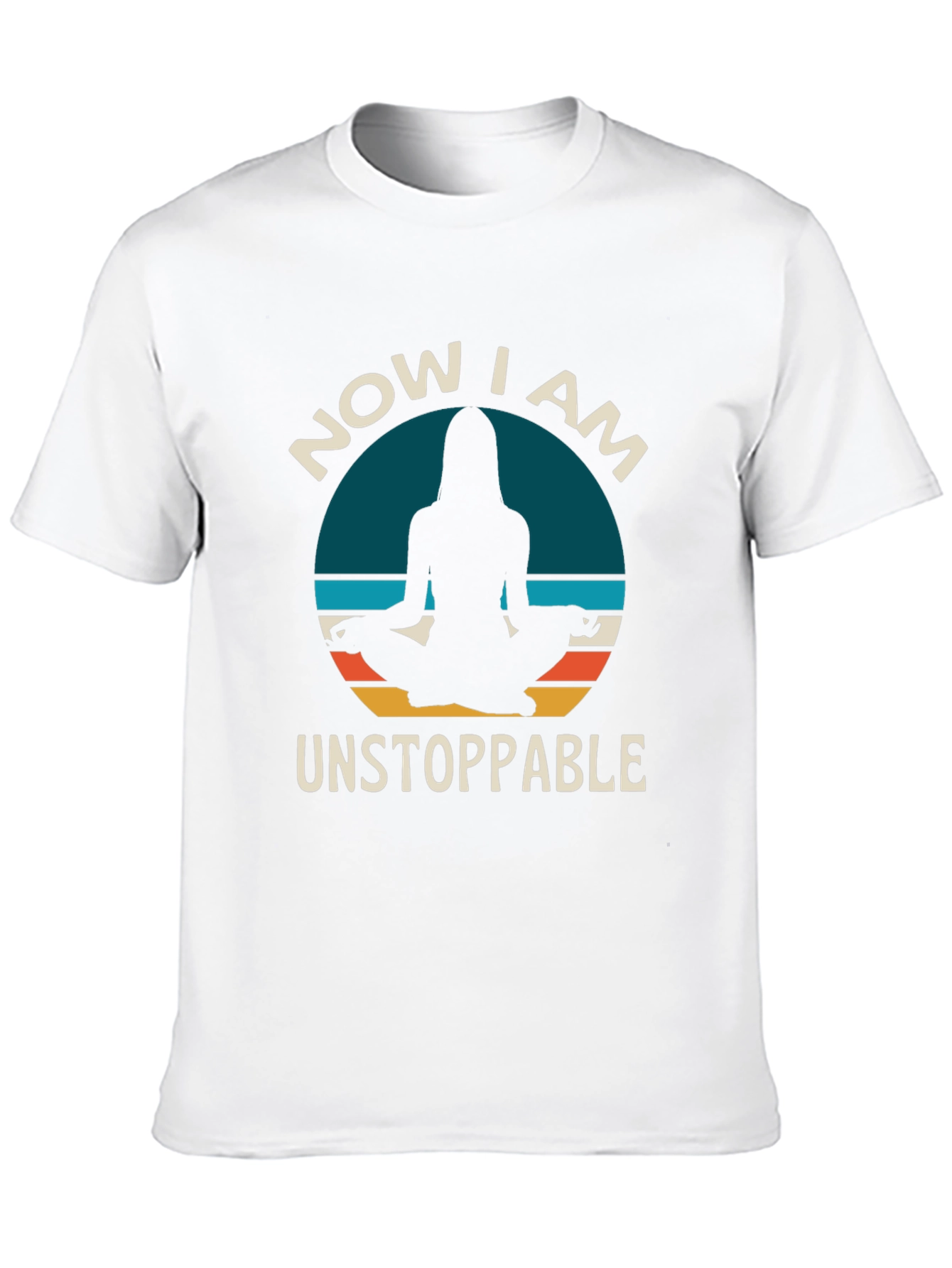 Unstoppable Yoga T-Shirt - Meditating Silhouette Design