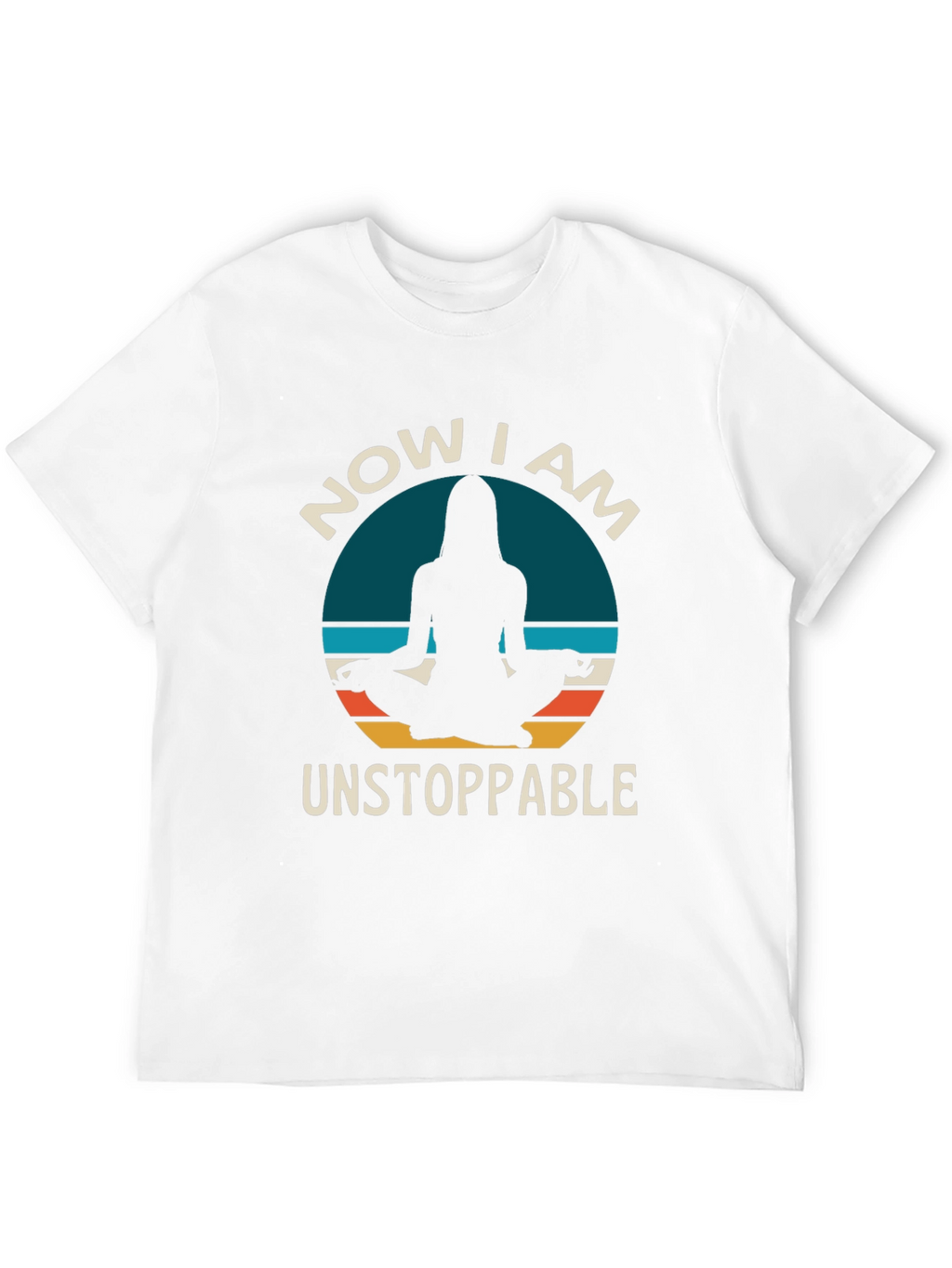 Unstoppable Yoga T-Shirt - Meditating Silhouette Design