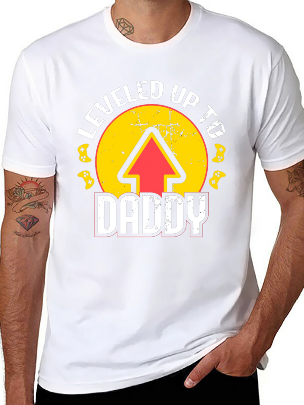 Leveled Up to Daddy Graphic Tee
