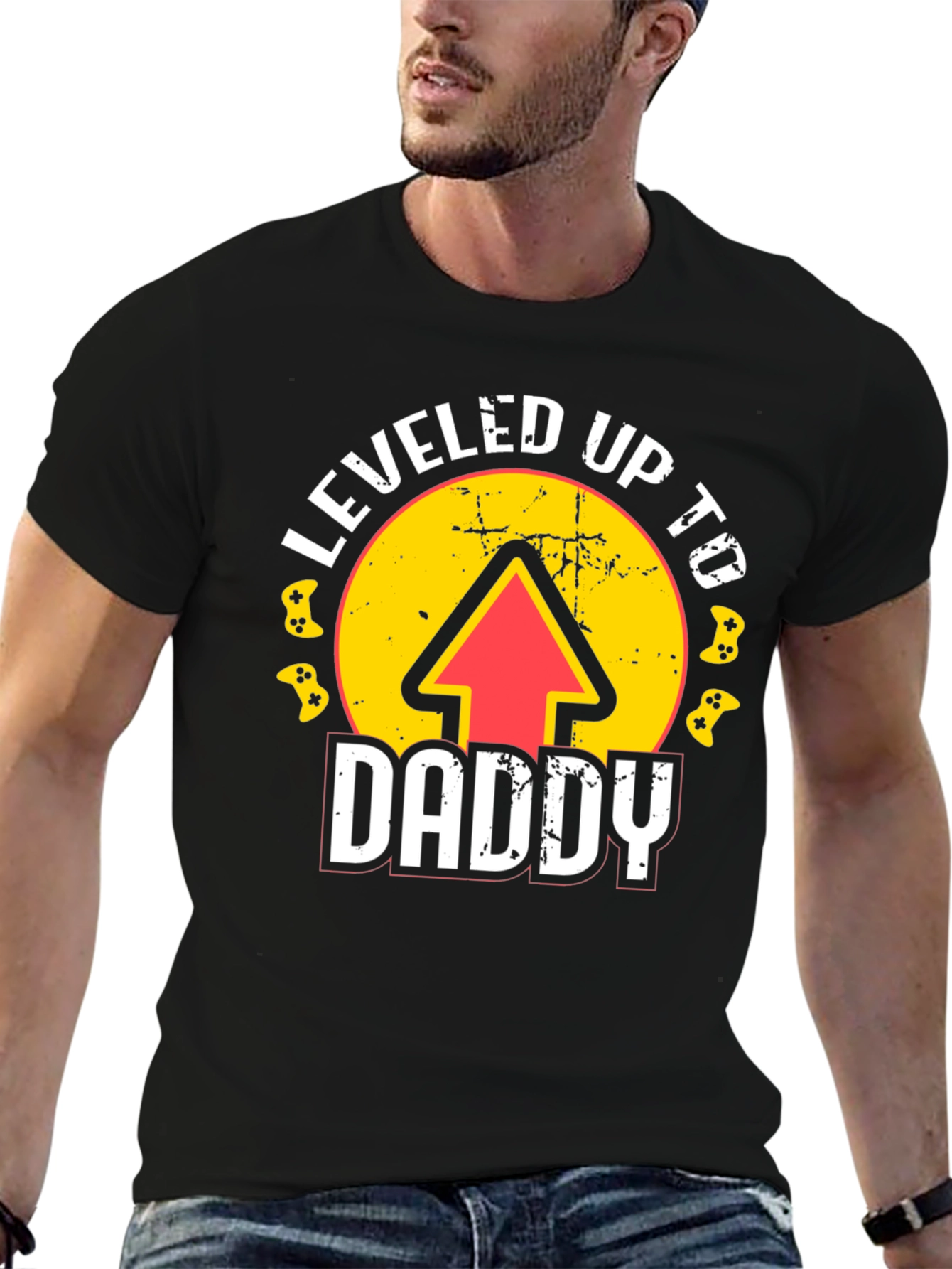 Leveled Up to Daddy Graphic Tee
