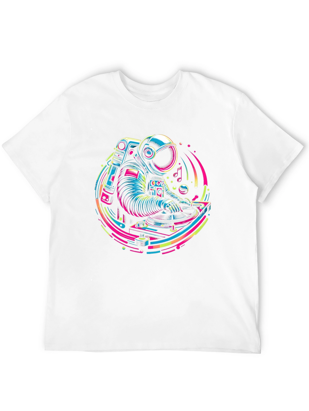Astronaut DJ Graphic Tee - Cosmic Turntable