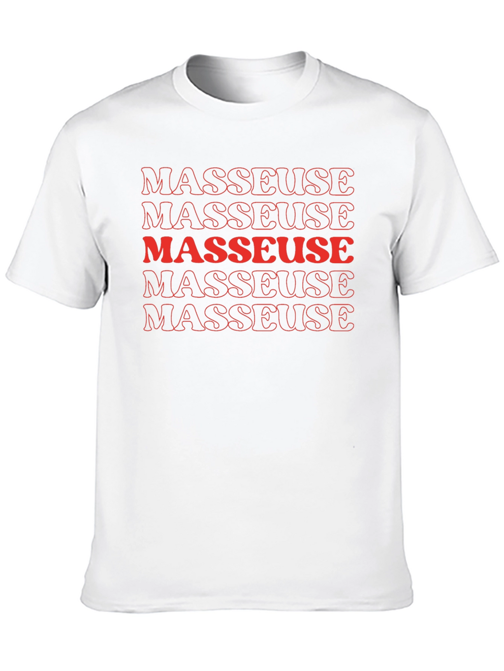 Masseuse Graphic T-Shirt - Black