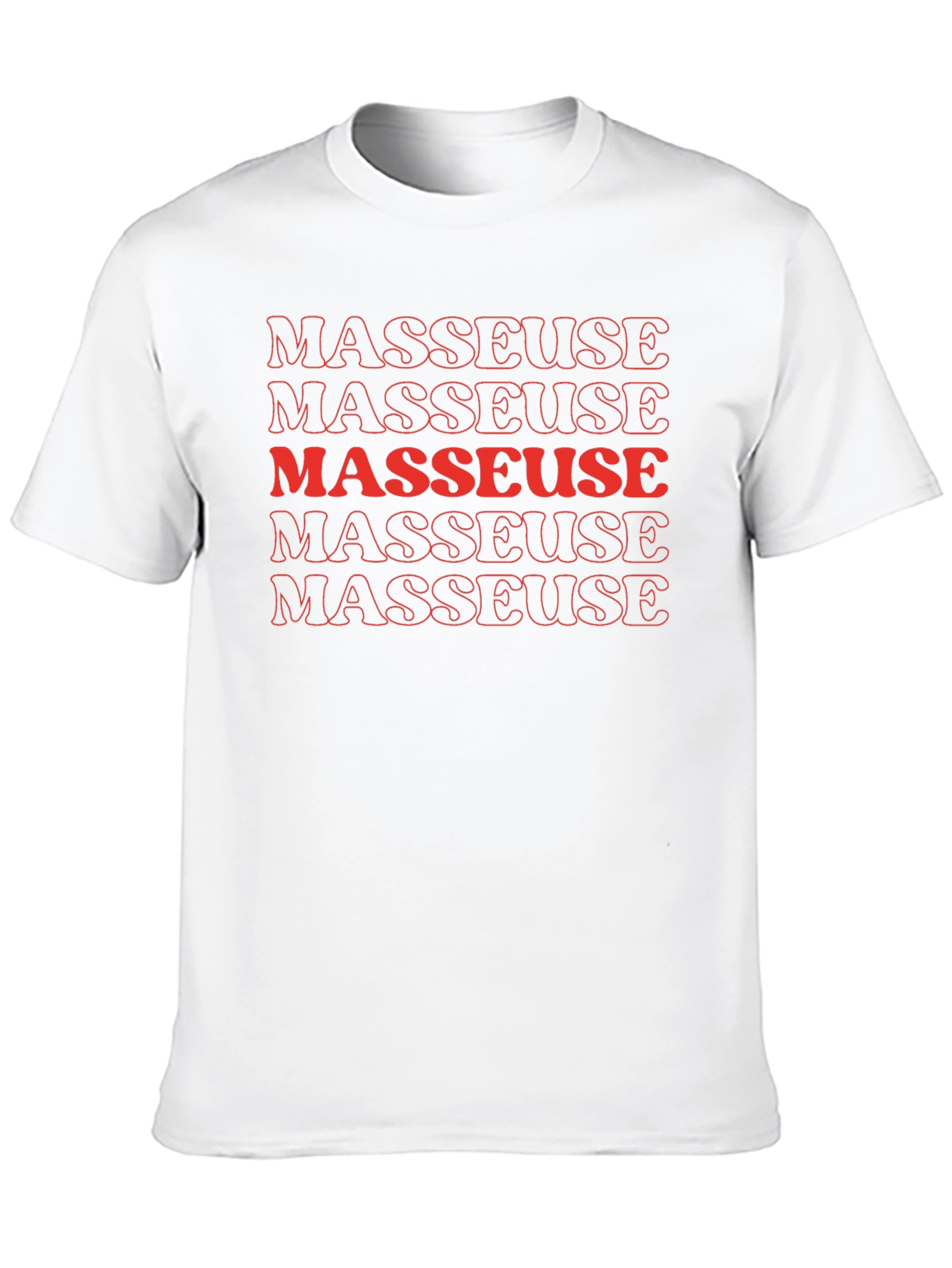 Masseuse Graphic T-Shirt - Black