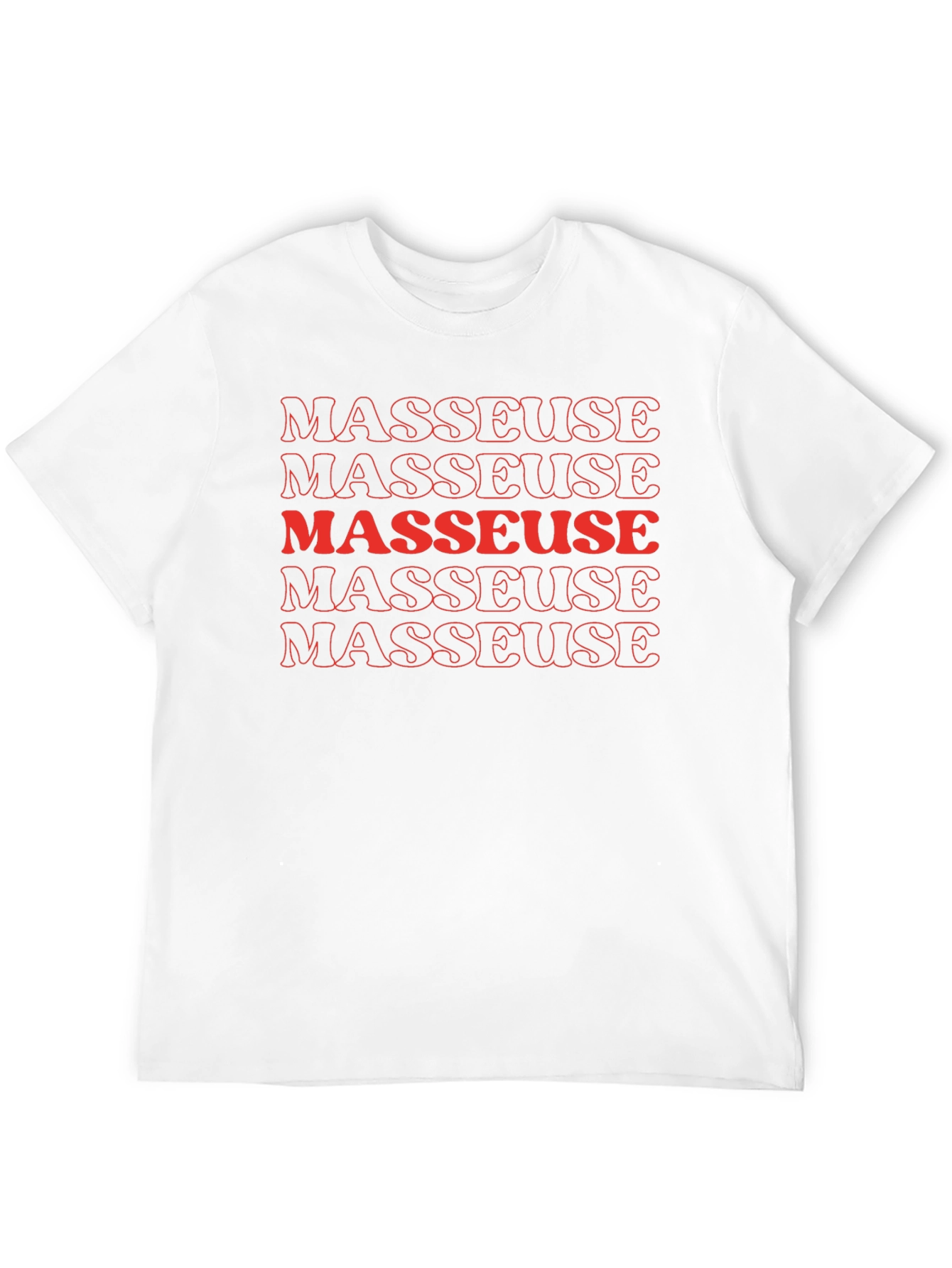 Masseuse Graphic T-Shirt - Black