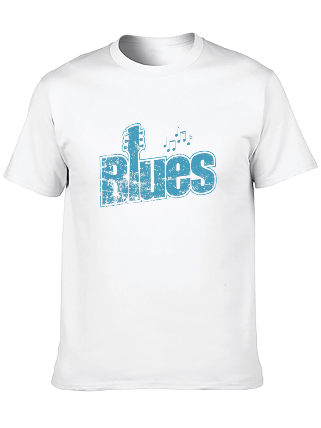 Blues Music Graphic Black T-Shirt