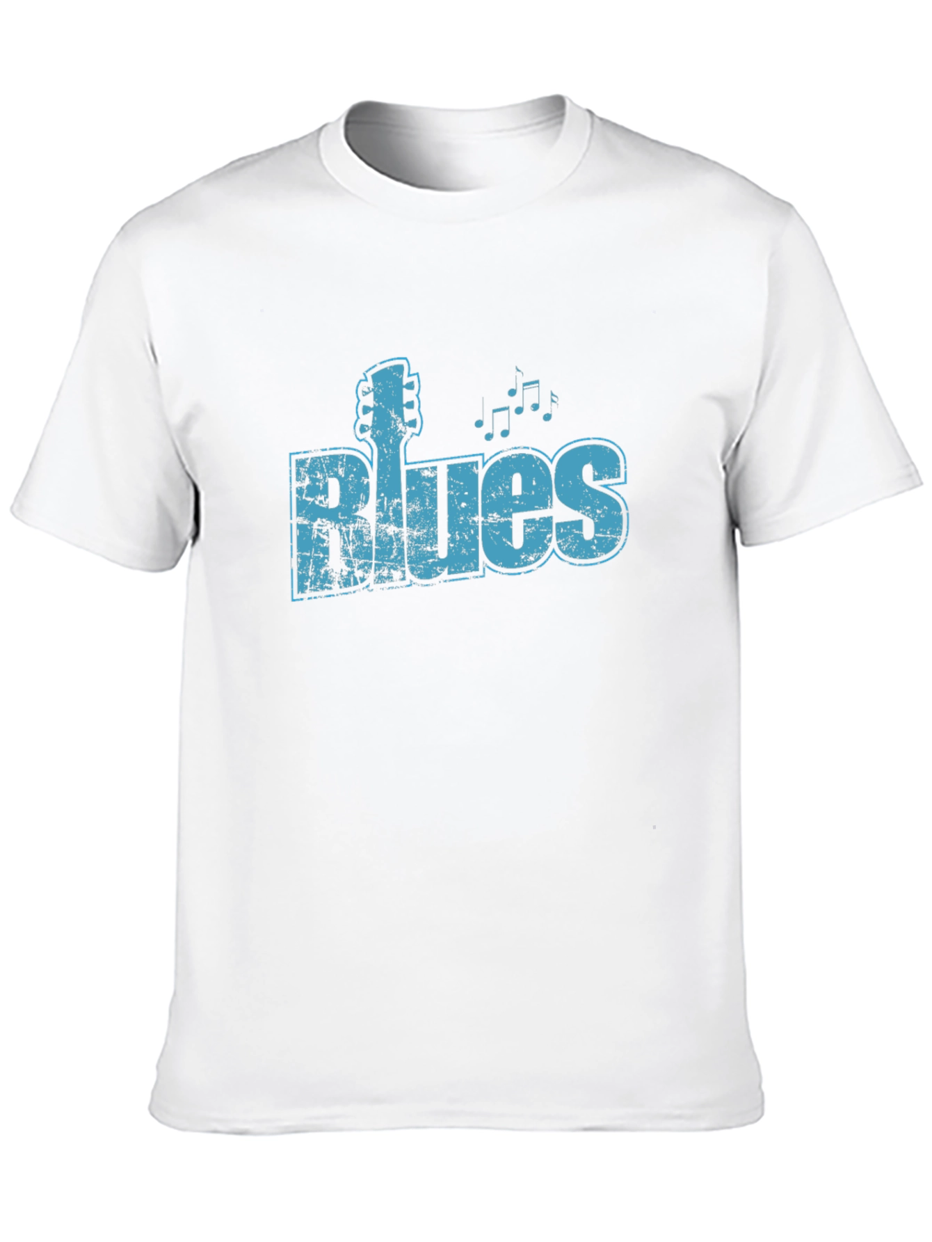 Blues Music Graphic Black T-Shirt