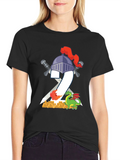 Knight & Dragon T-Shirt - Fantasy Tee