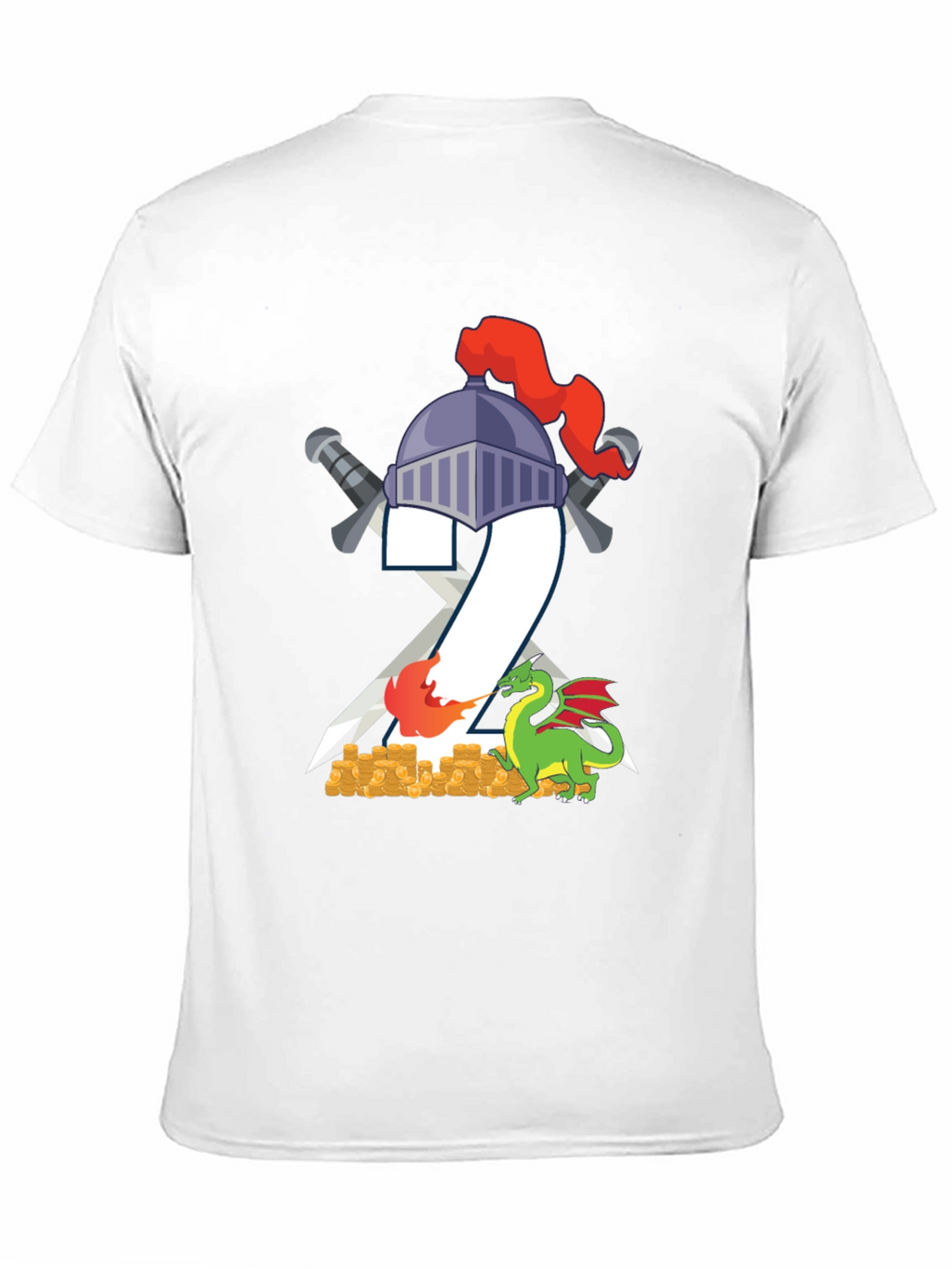 Knight & Dragon T-Shirt - Fantasy Tee