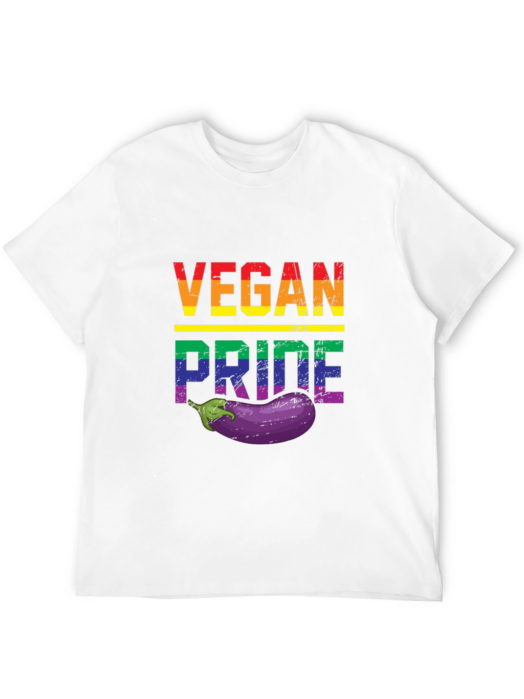 Vegan Pride T-Shirt with Eggplant