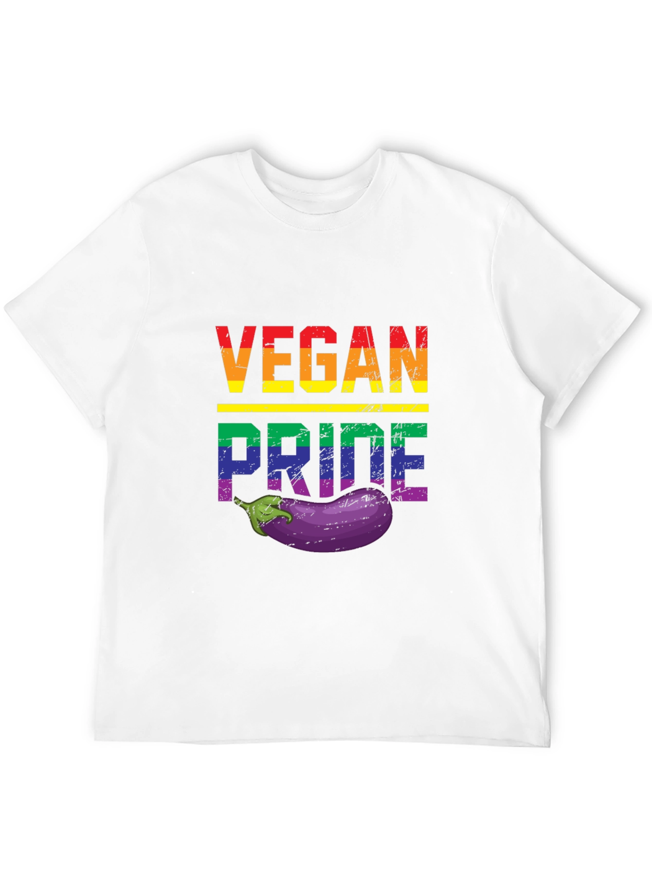 Vegan Pride T-Shirt with Eggplant