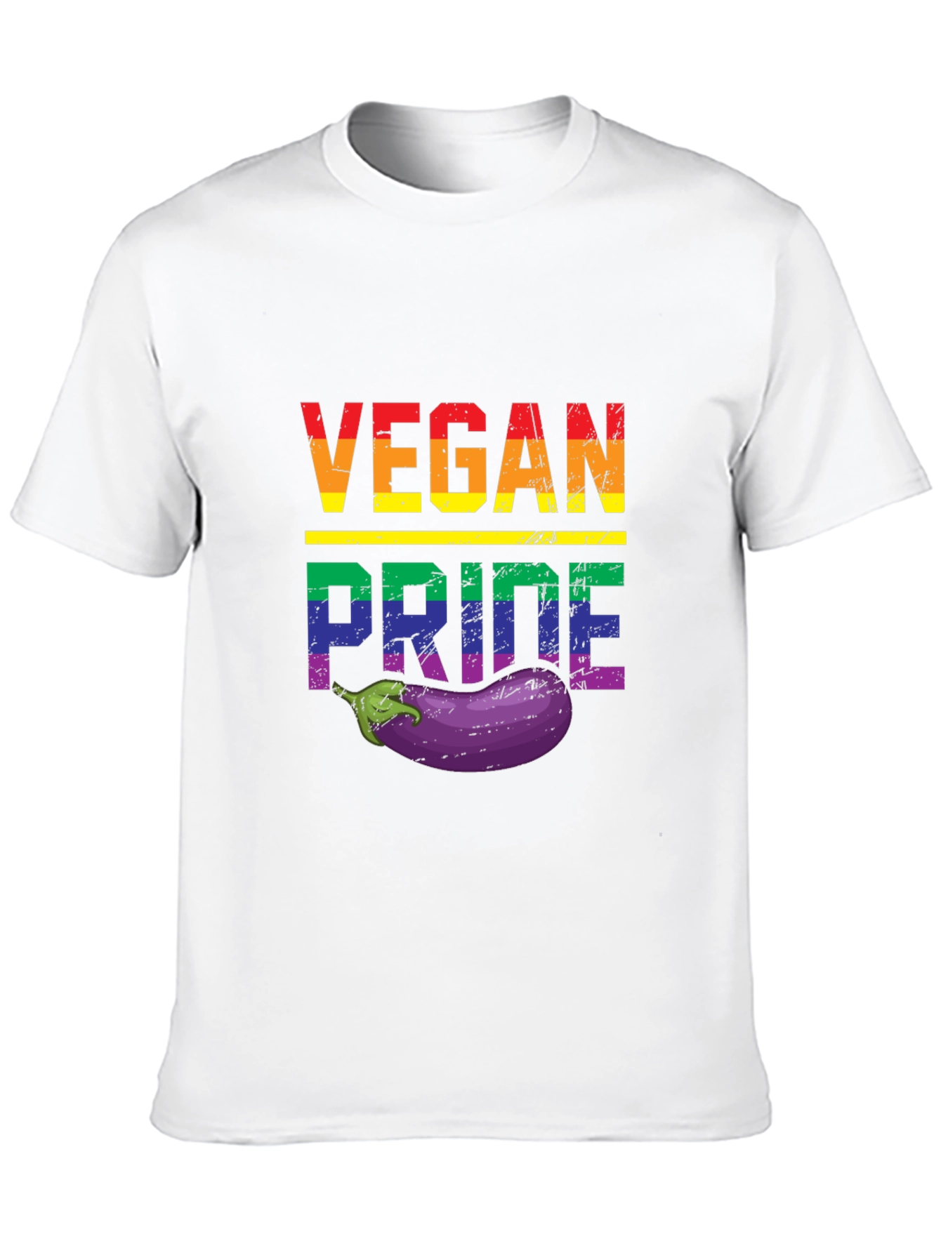 Vegan Pride T-Shirt with Eggplant