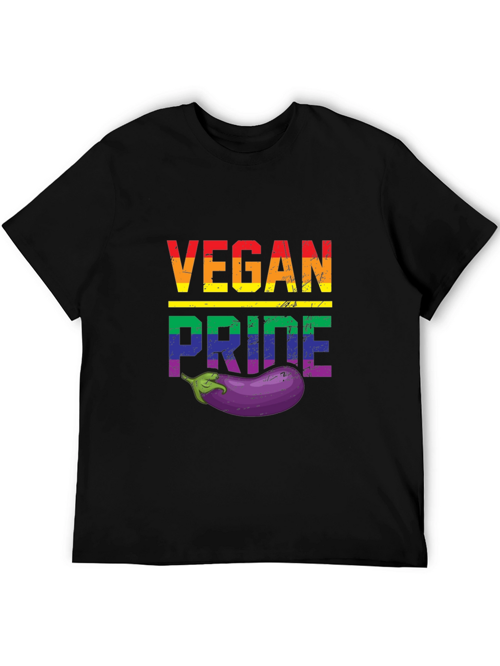 Vegan Pride T-Shirt with Eggplant