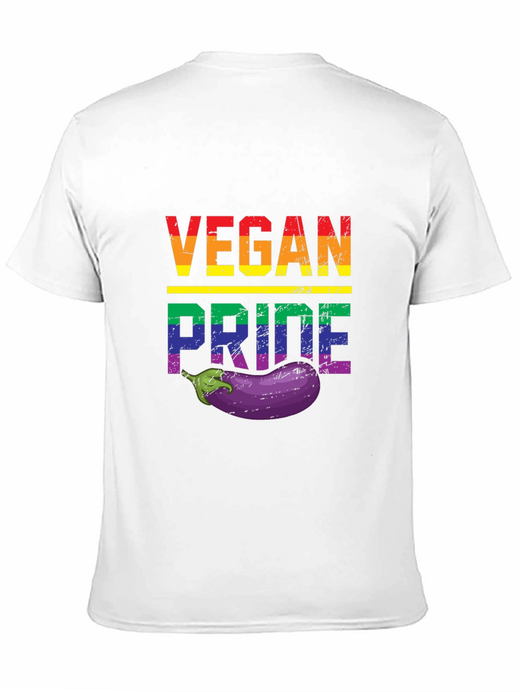 Vegan Pride T-Shirt with Eggplant