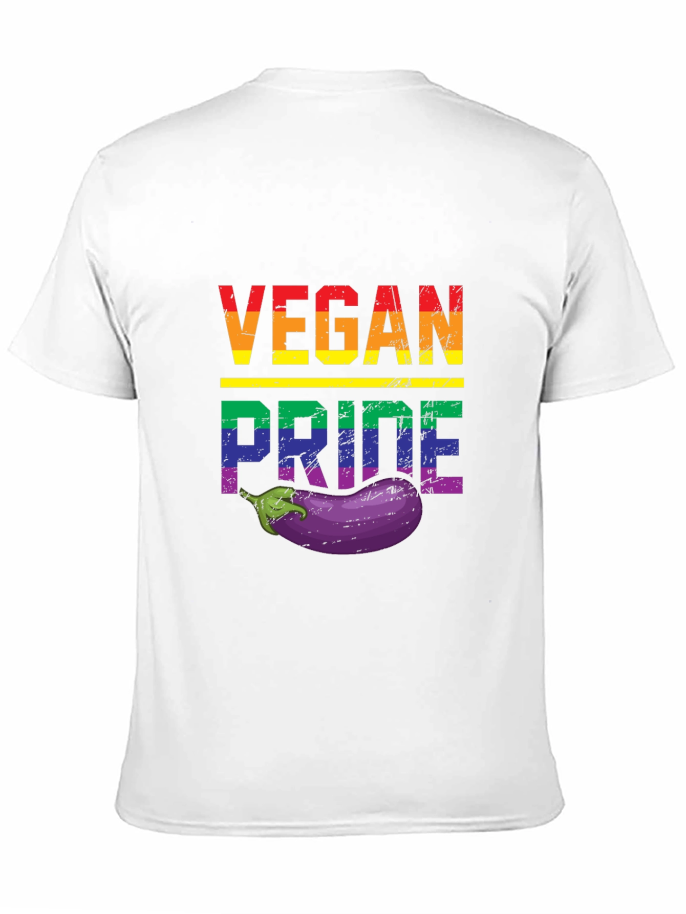Vegan Pride T-Shirt with Eggplant