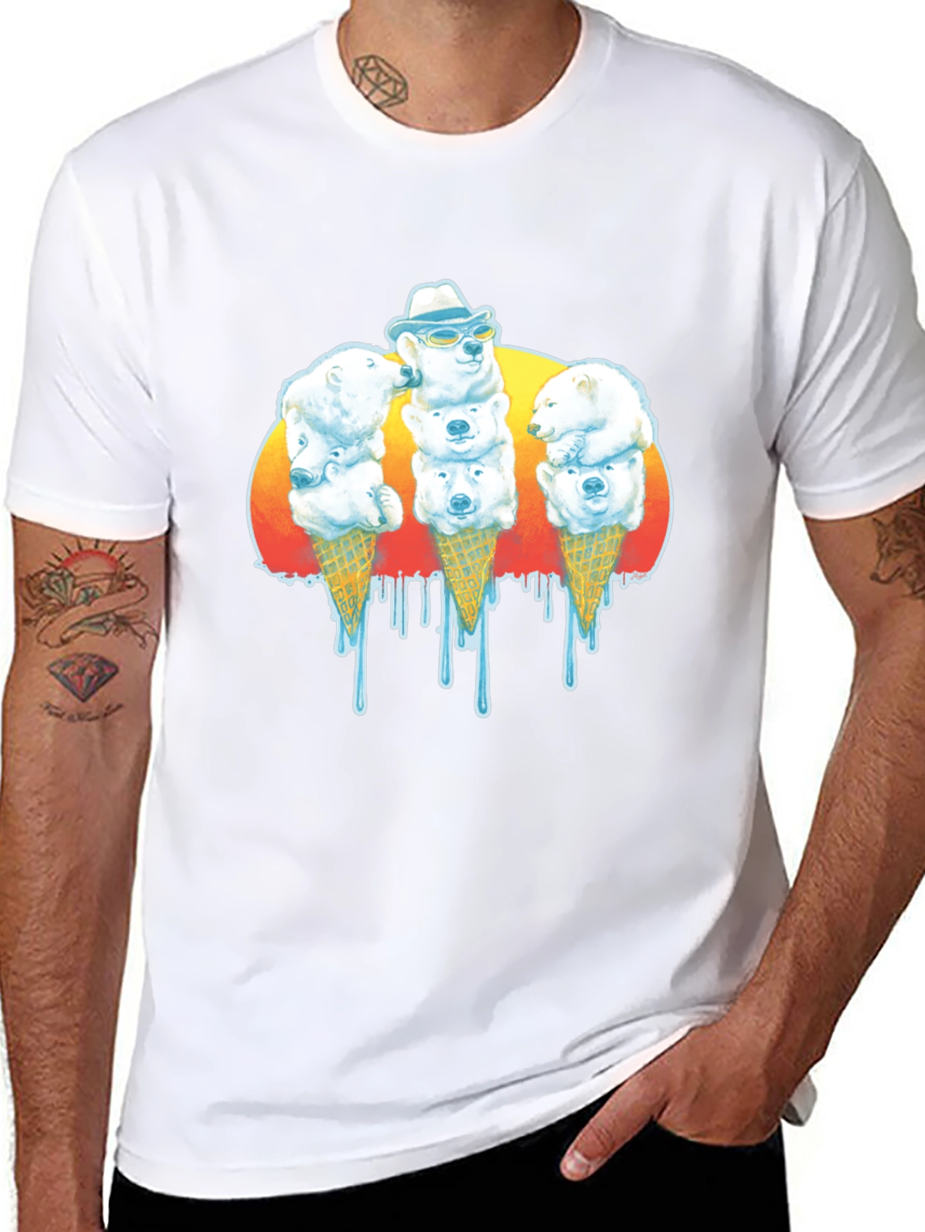 Polar Bear Ice Cream T-Shirt