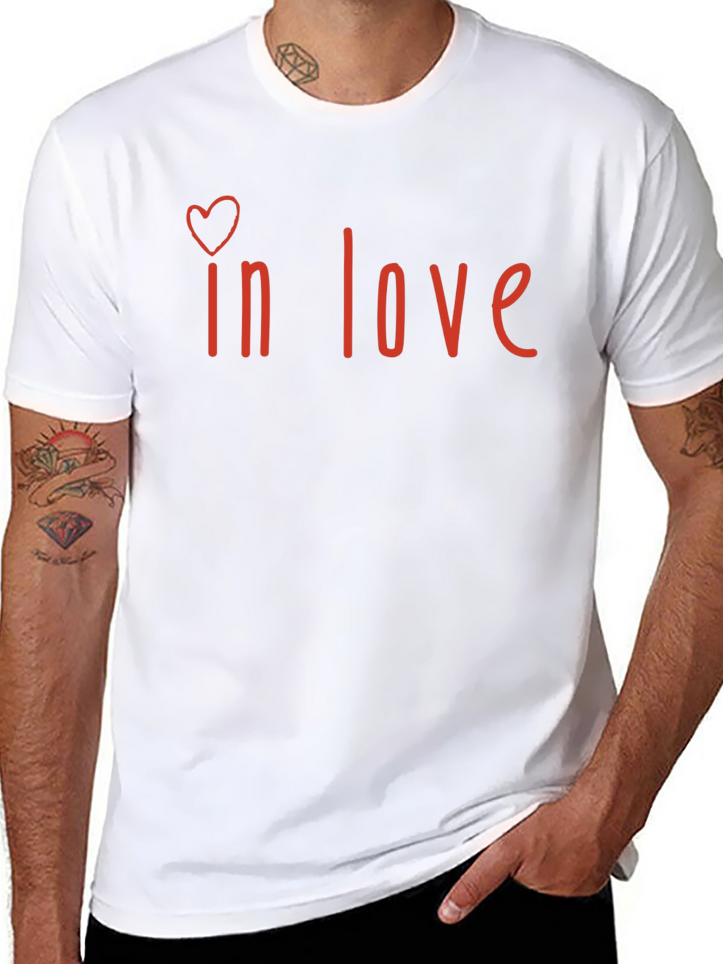In Love T-Shirt - Heart Graphic Tee