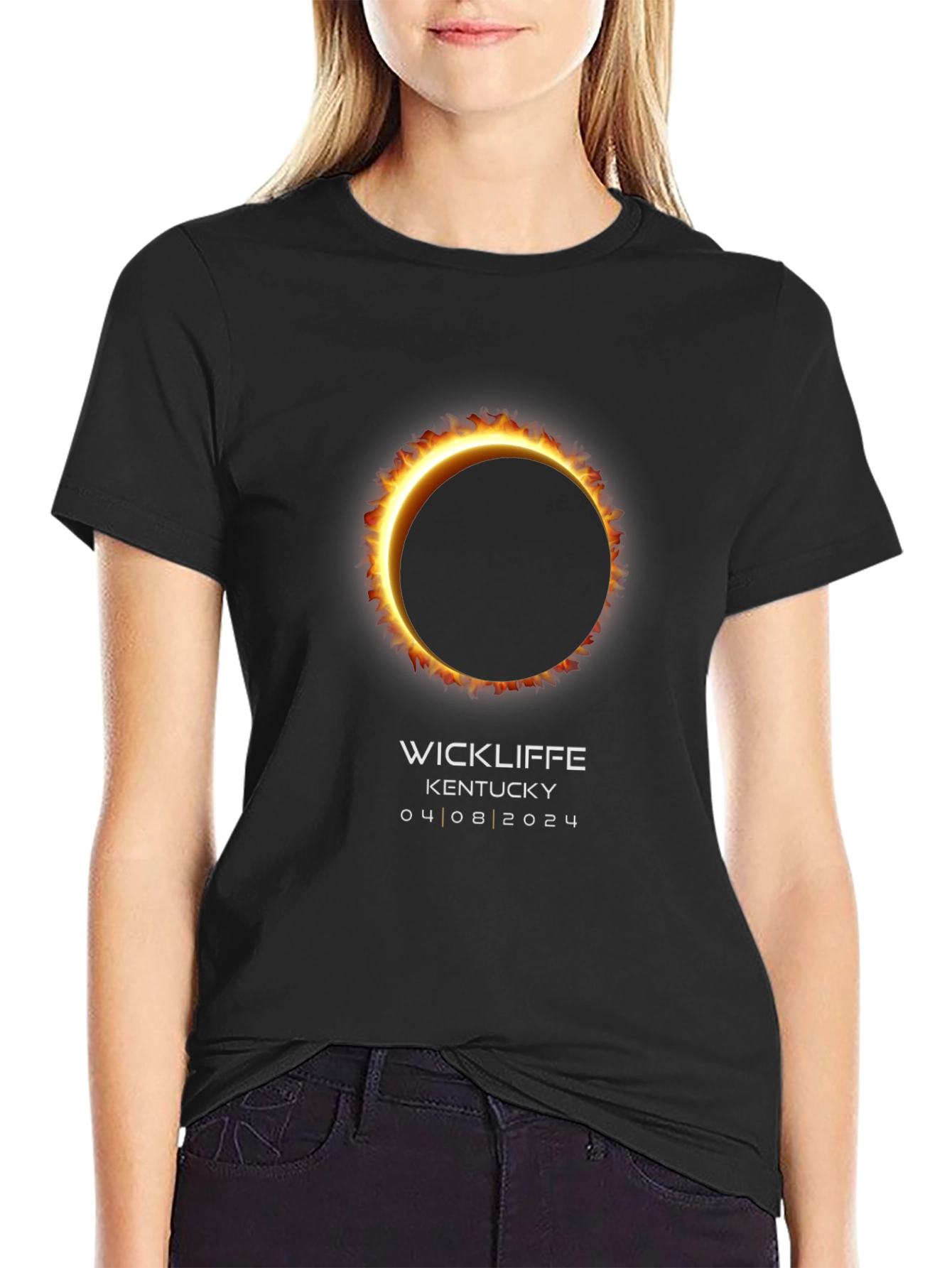 Total Solar Eclipse T-Shirt - Wickliffe Kentucky 04/08/2024