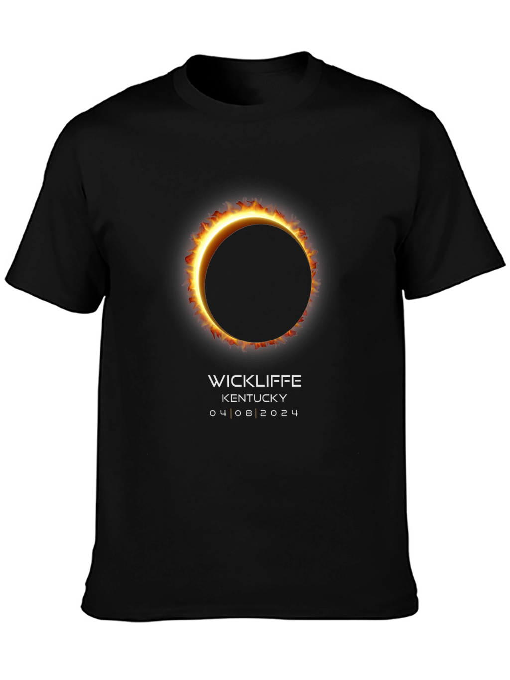 Total Solar Eclipse T-Shirt - Wickliffe Kentucky 04/08/2024