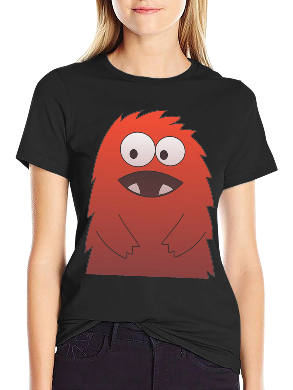 Monster Graphic Tee - Fun & Quirky Black T-Shirt