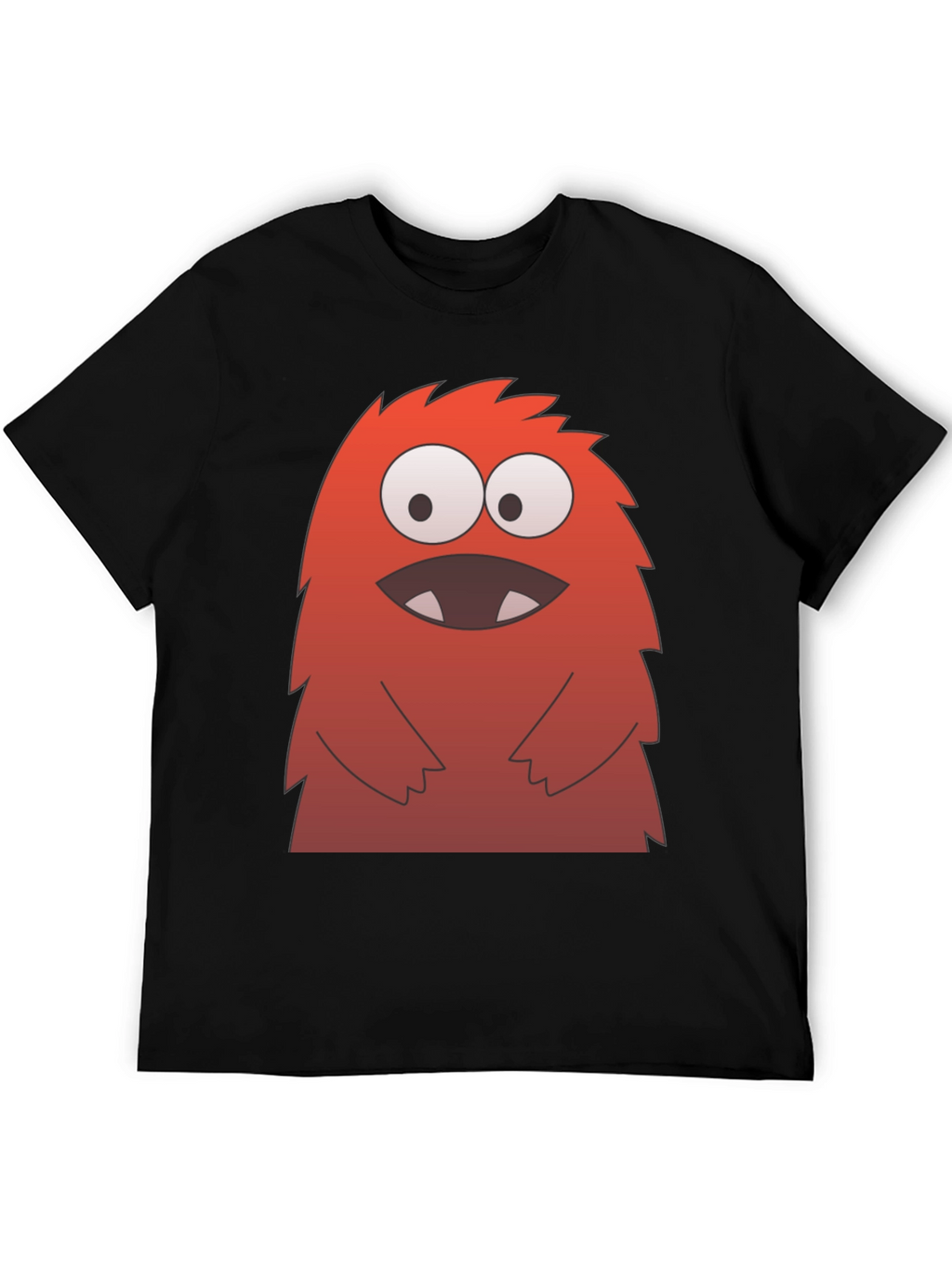 Monster Graphic Tee - Fun & Quirky Black T-Shirt