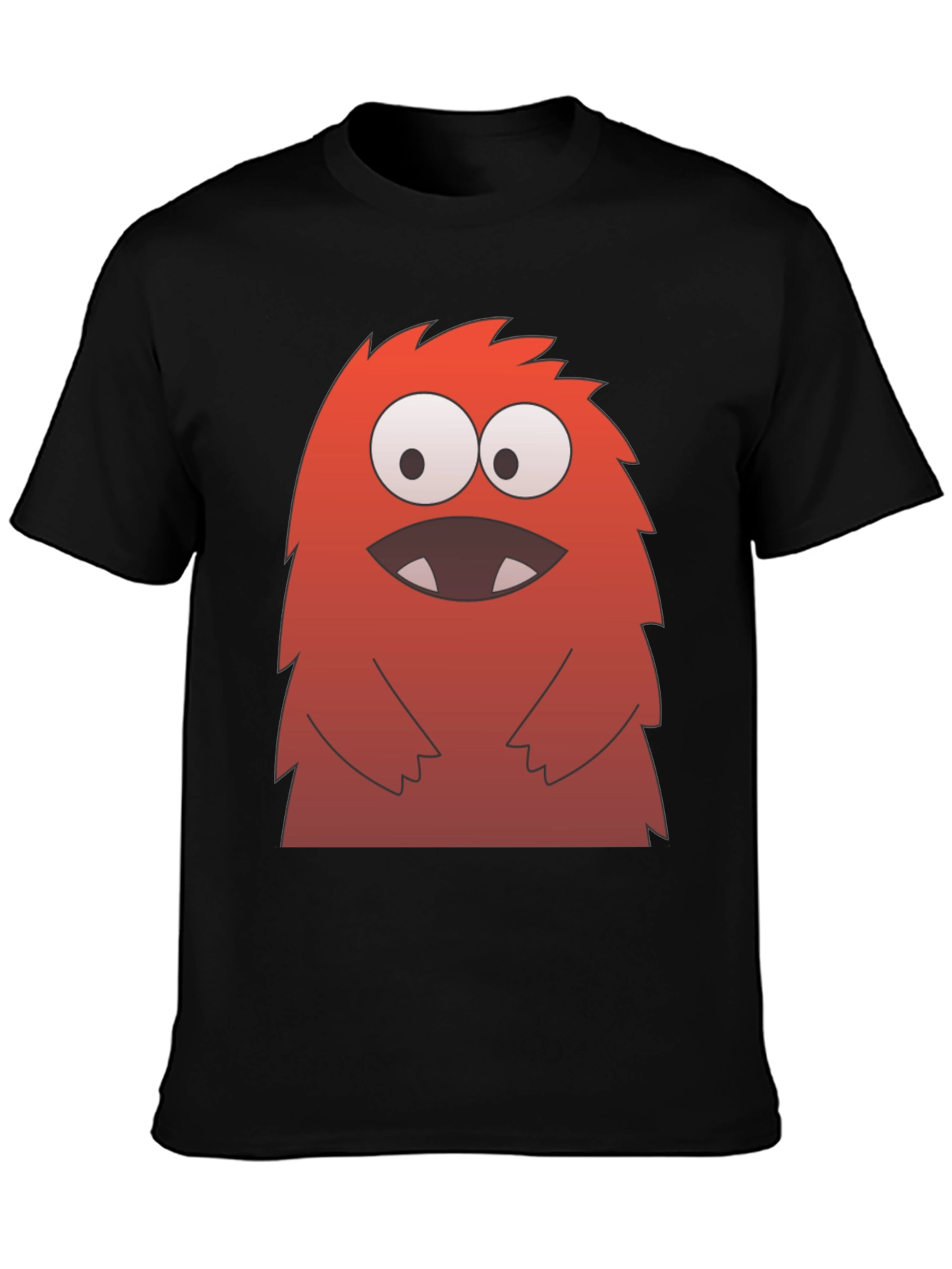 Monster Graphic Tee - Fun & Quirky Black T-Shirt