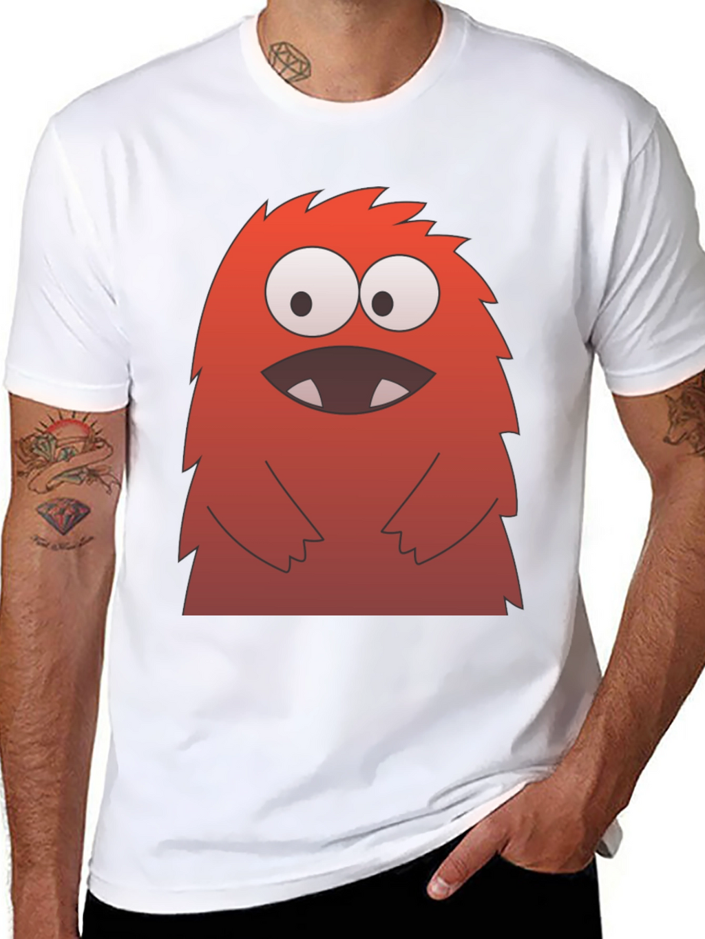 Monster Graphic Tee - Fun & Quirky Black T-Shirt