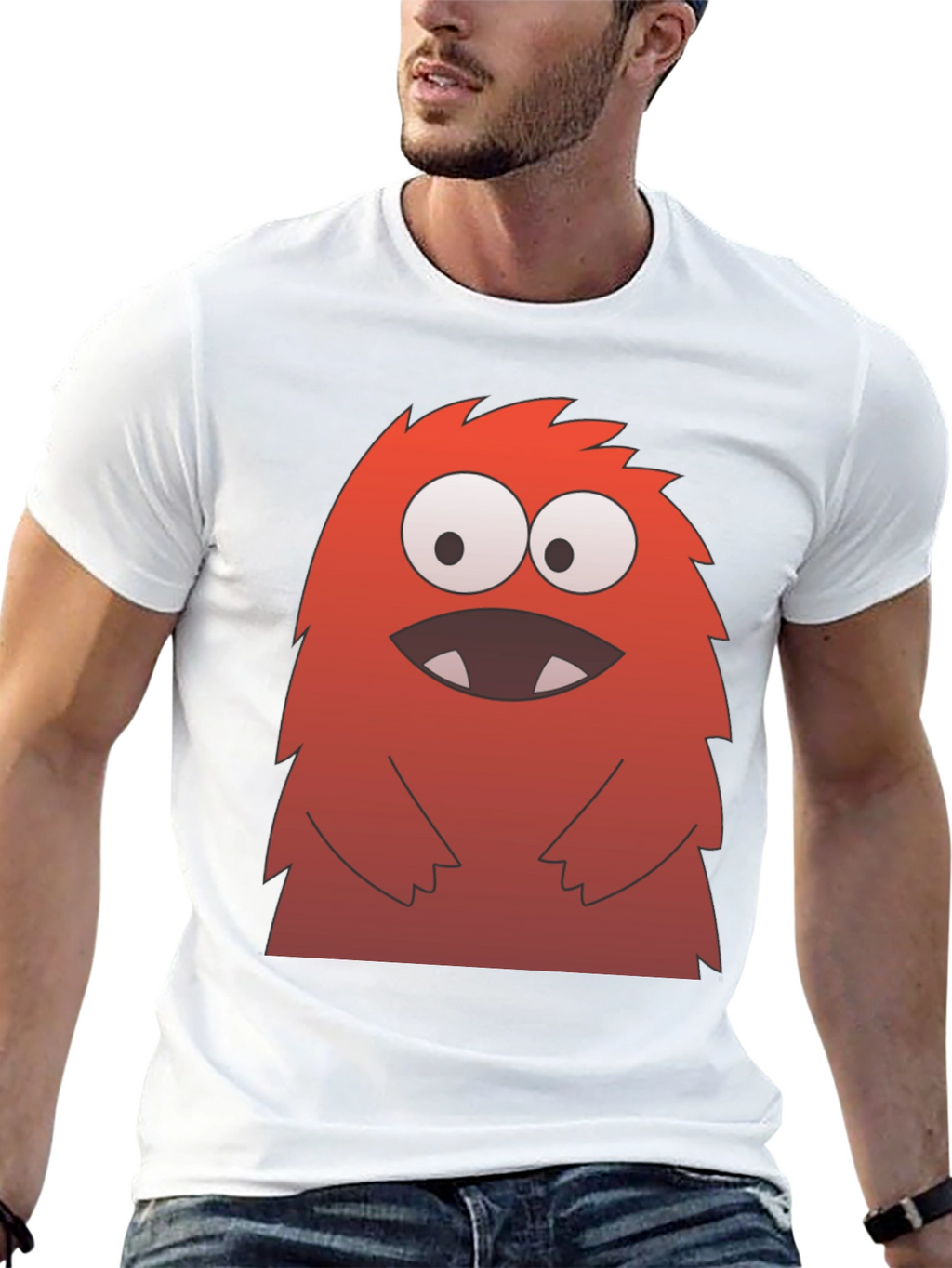 Monster Graphic Tee - Fun & Quirky Black T-Shirt