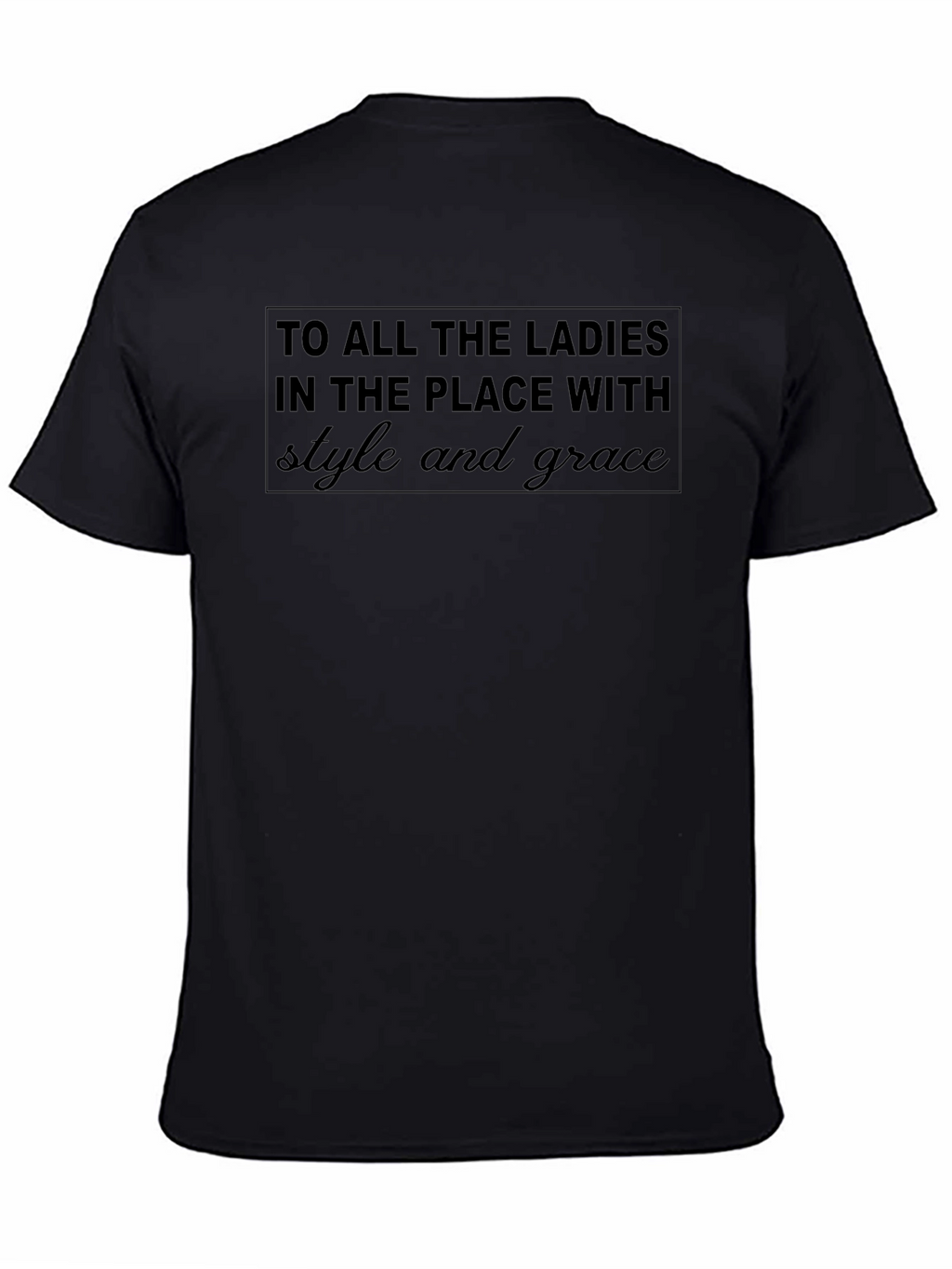 Stylish Black T-Shirt: Ladies with Style and Grace