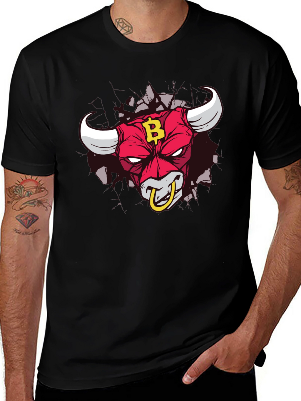 Bitcoin Bull T-Shirt - Crypto HODL Apparel