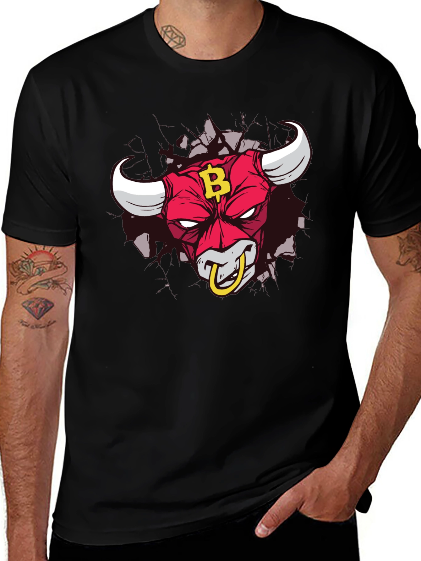 Bitcoin Bull T-Shirt - Crypto HODL Apparel
