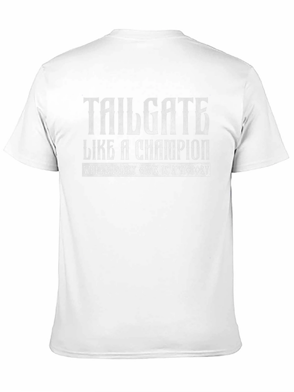 Tailgate Like a Champion Black Graphic Tee