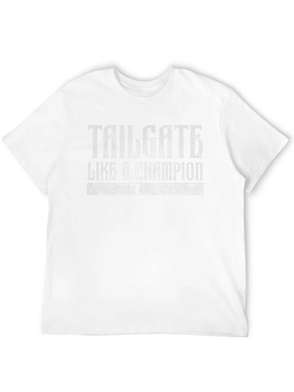 Tailgate Like a Champion Black Graphic Tee