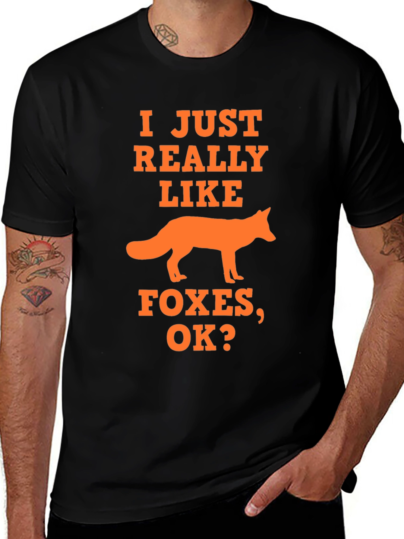 I Just Really Like Foxes T-Shirt - Novelty Graphic Tee