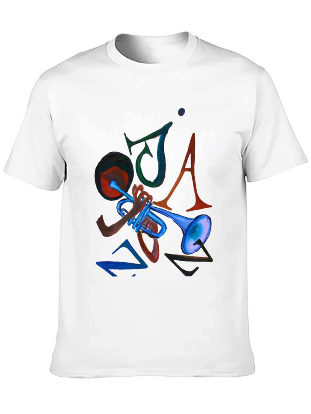 JAZZ Graphic Print Black Tee