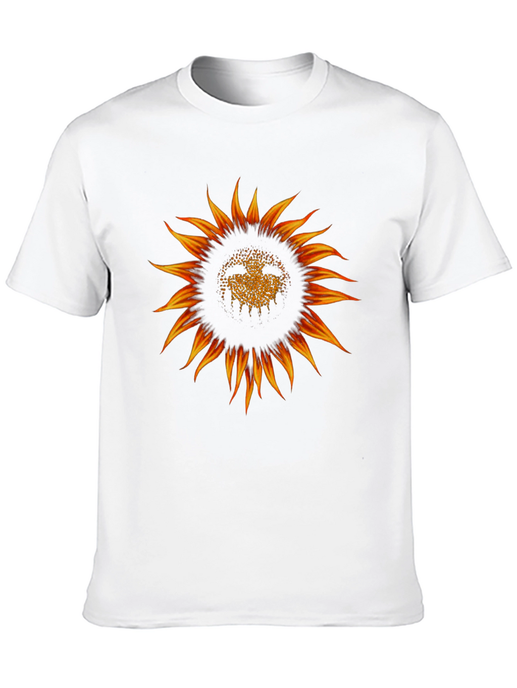 Sunflower Graphic Black T-Shirt