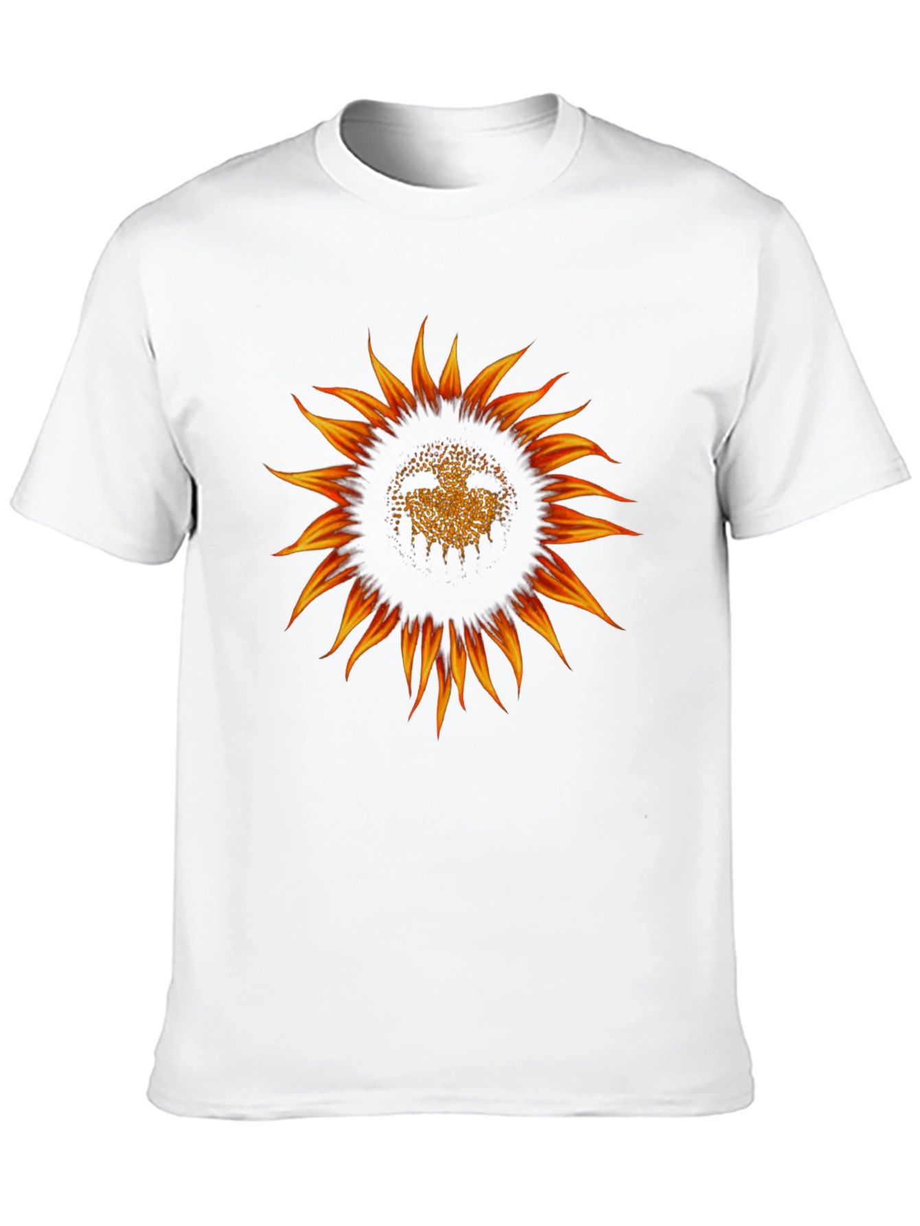 Sunflower Graphic Black T-Shirt