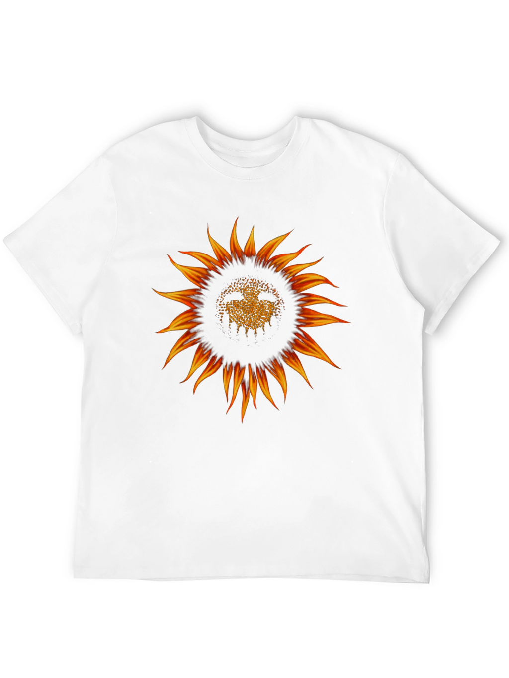Sunflower Graphic Black T-Shirt