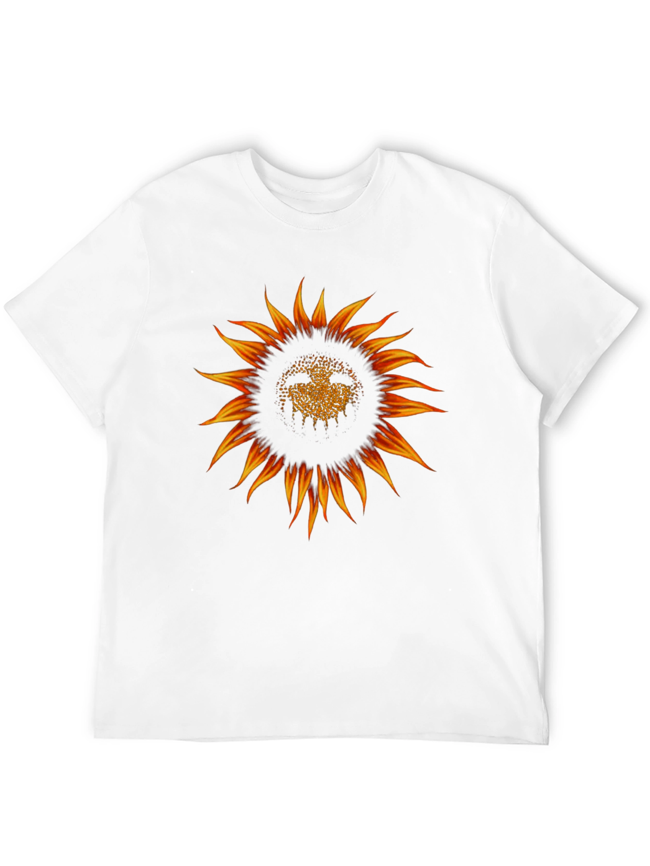 Sunflower Graphic Black T-Shirt