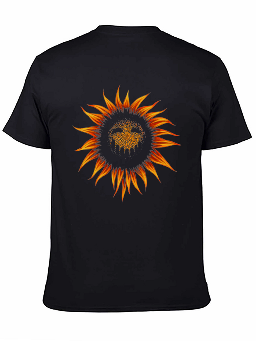 Sunflower Graphic Black T-Shirt