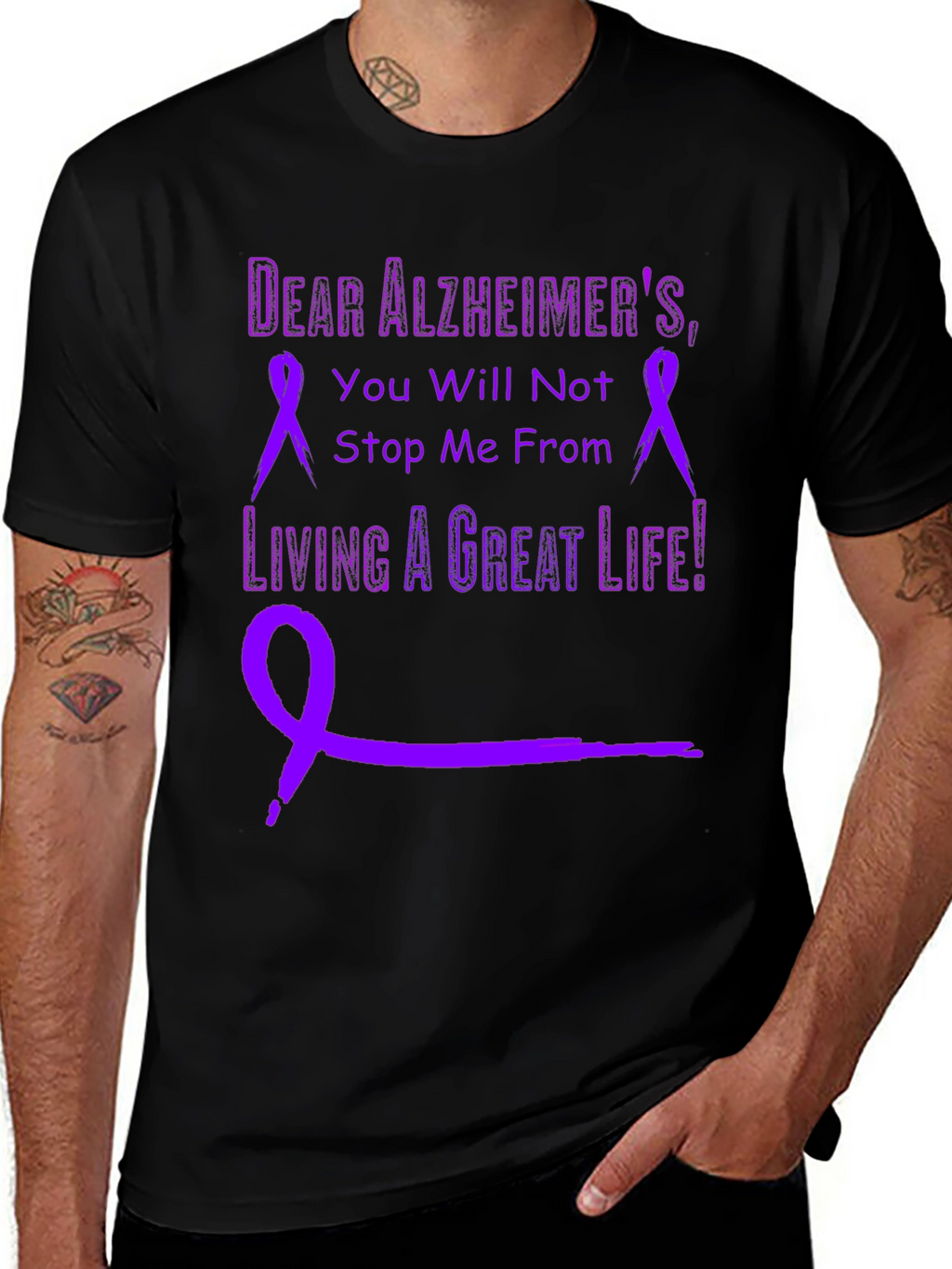 Alzheimers Awareness Graphic T-Shirt