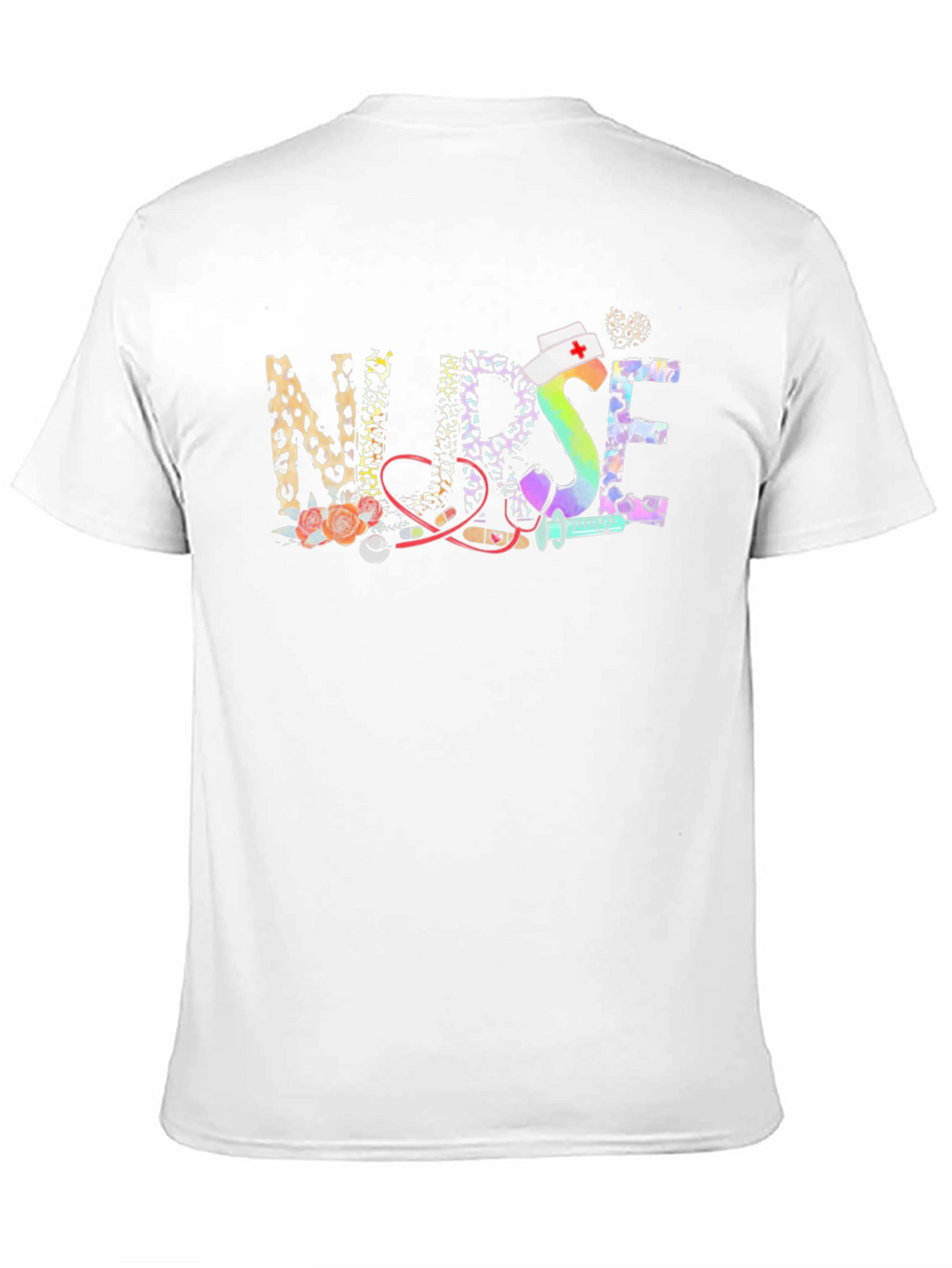 Nurse Leopard Print Graphic T-Shirt