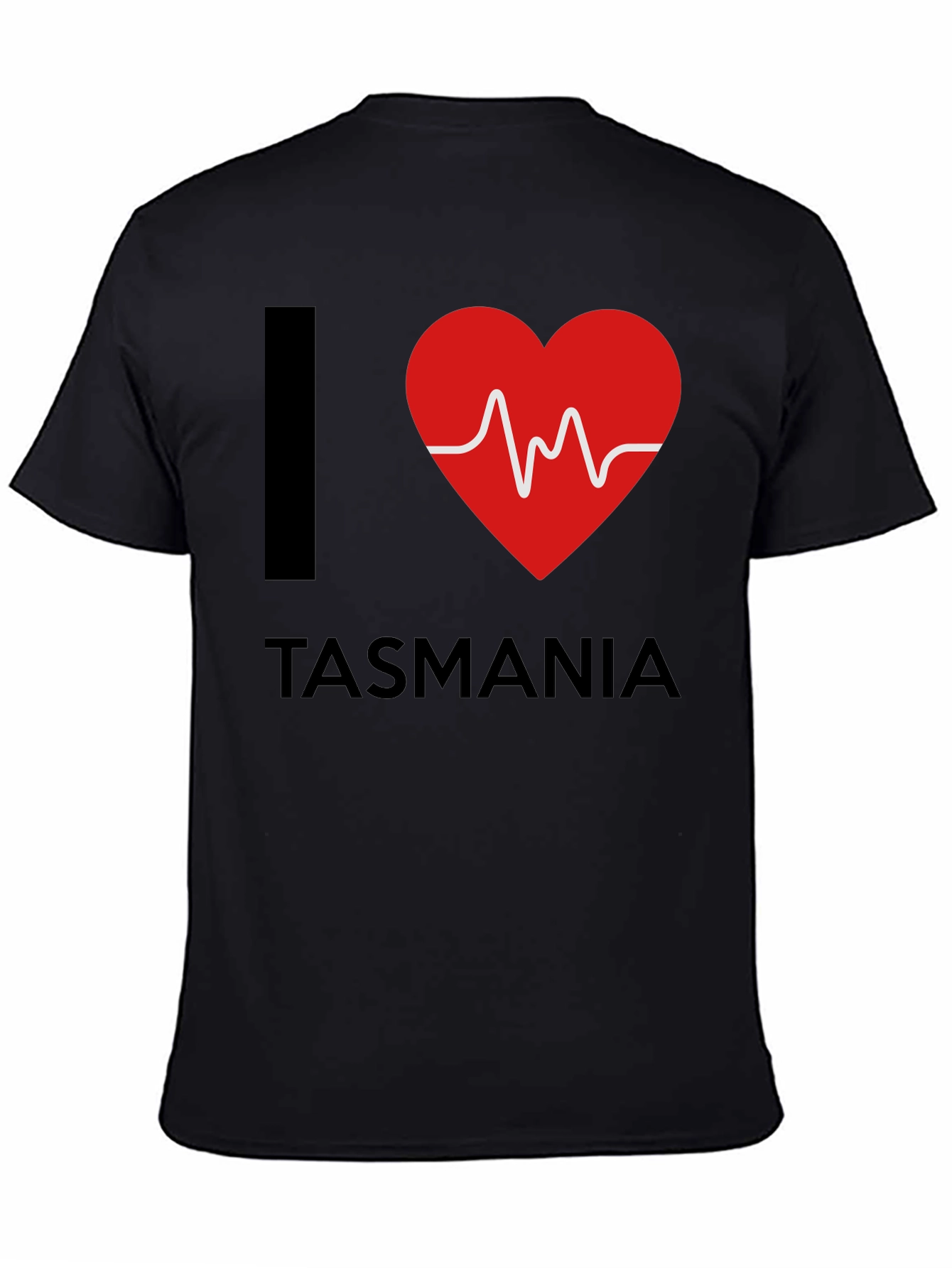 I Love Tasmania Heartbeat T-Shirt