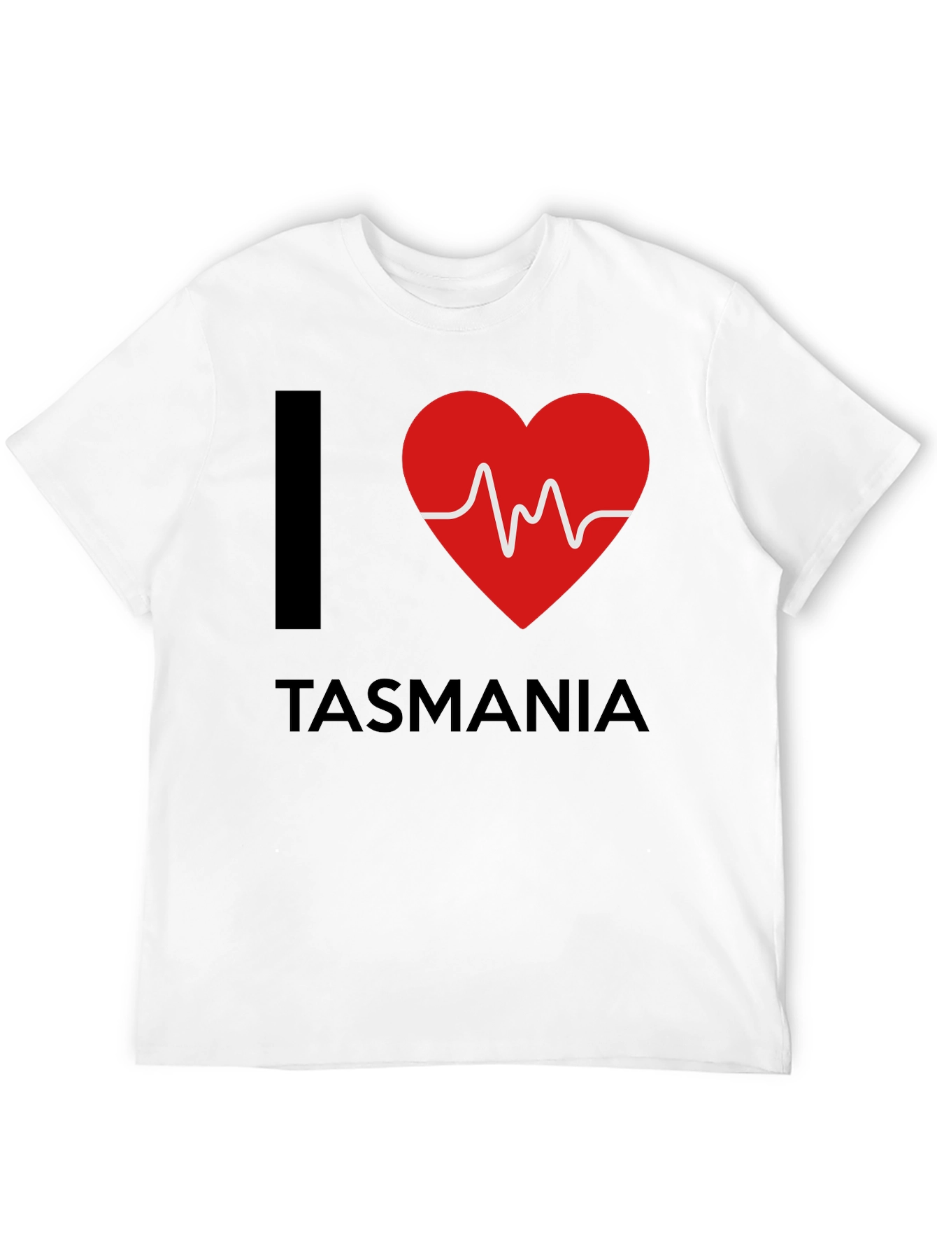I Love Tasmania Heartbeat T-Shirt