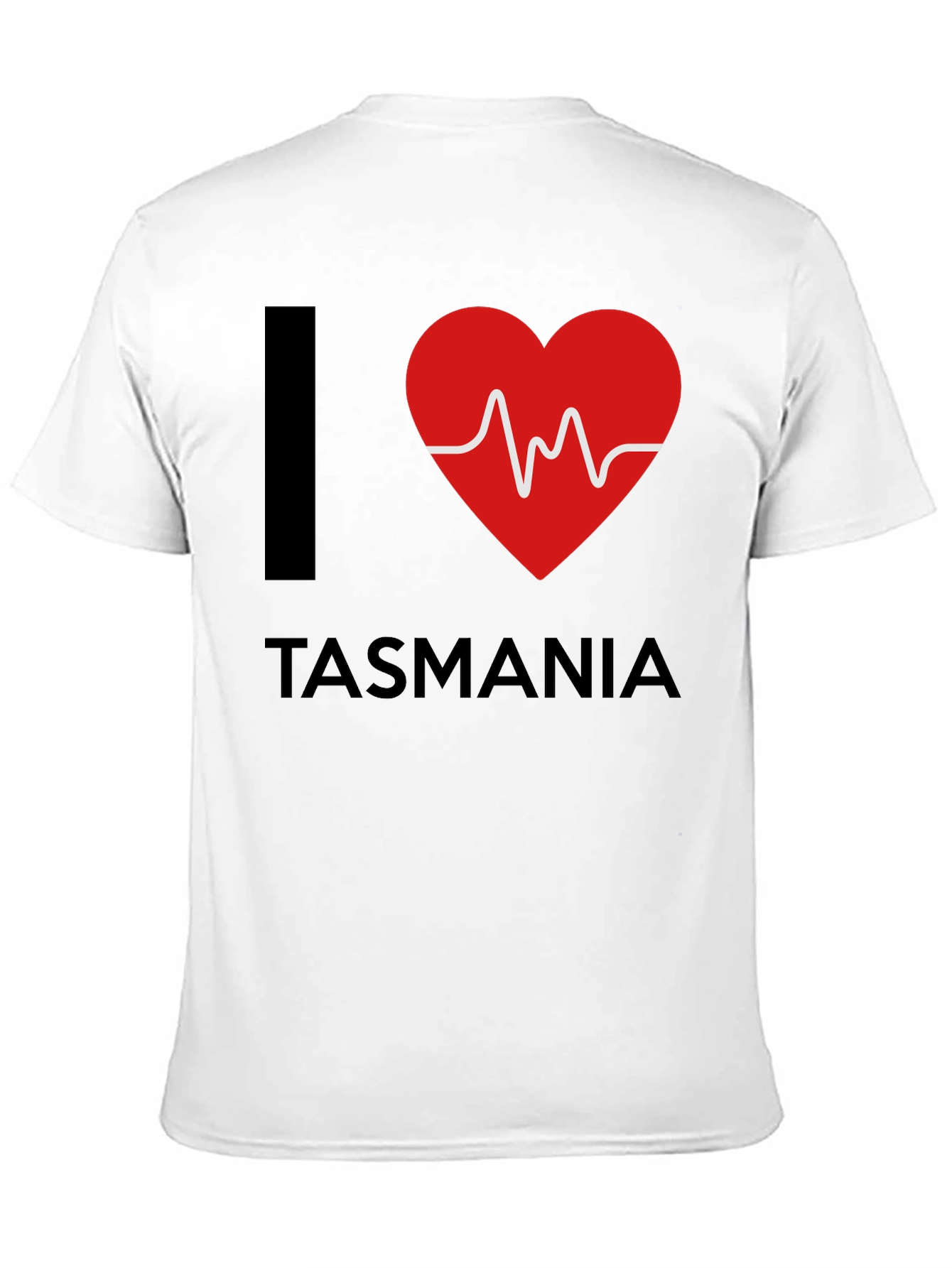 I Love Tasmania Heartbeat T-Shirt