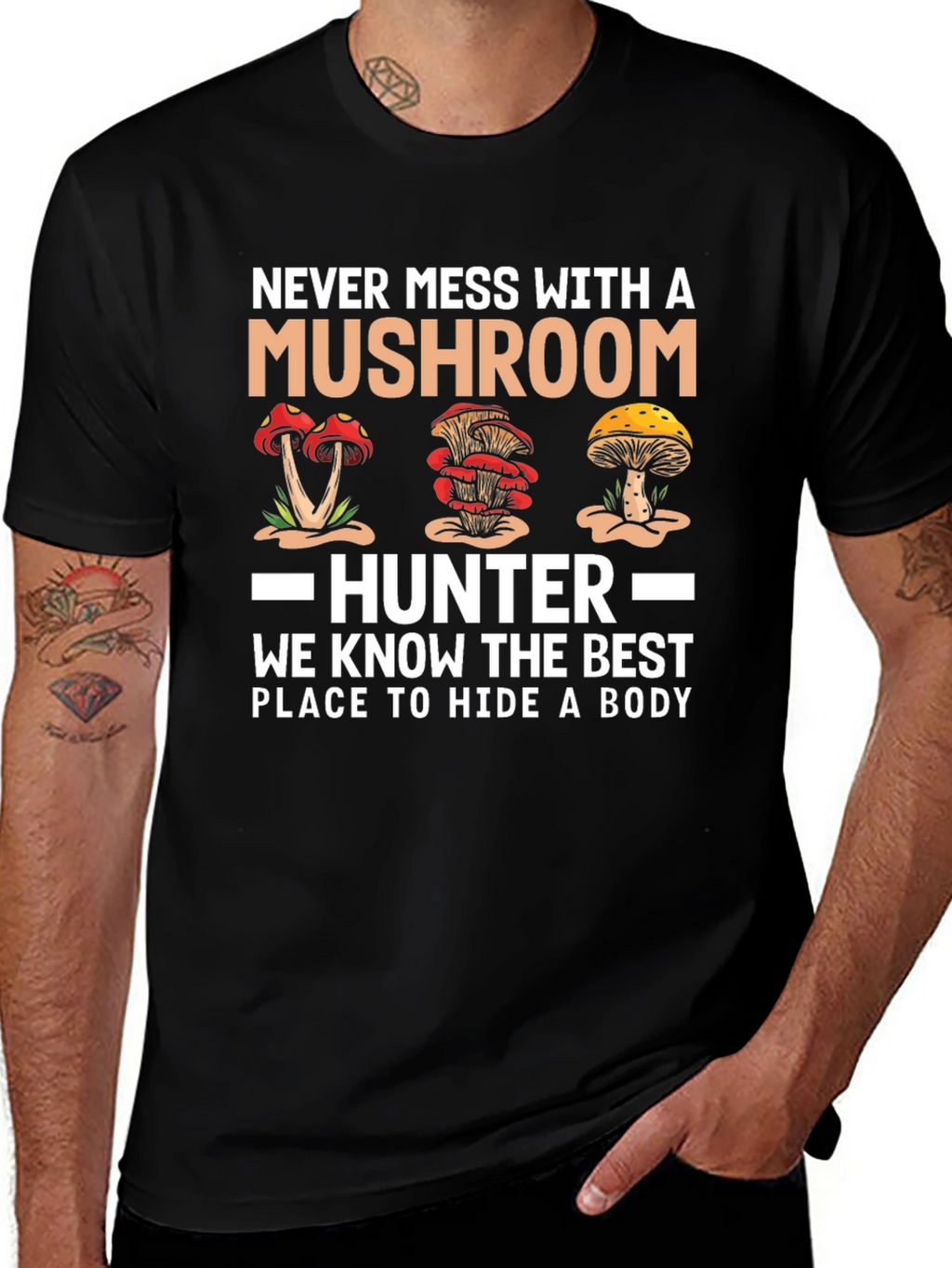 Mushroom Hunter T-Shirt - Funny Graphic Tee