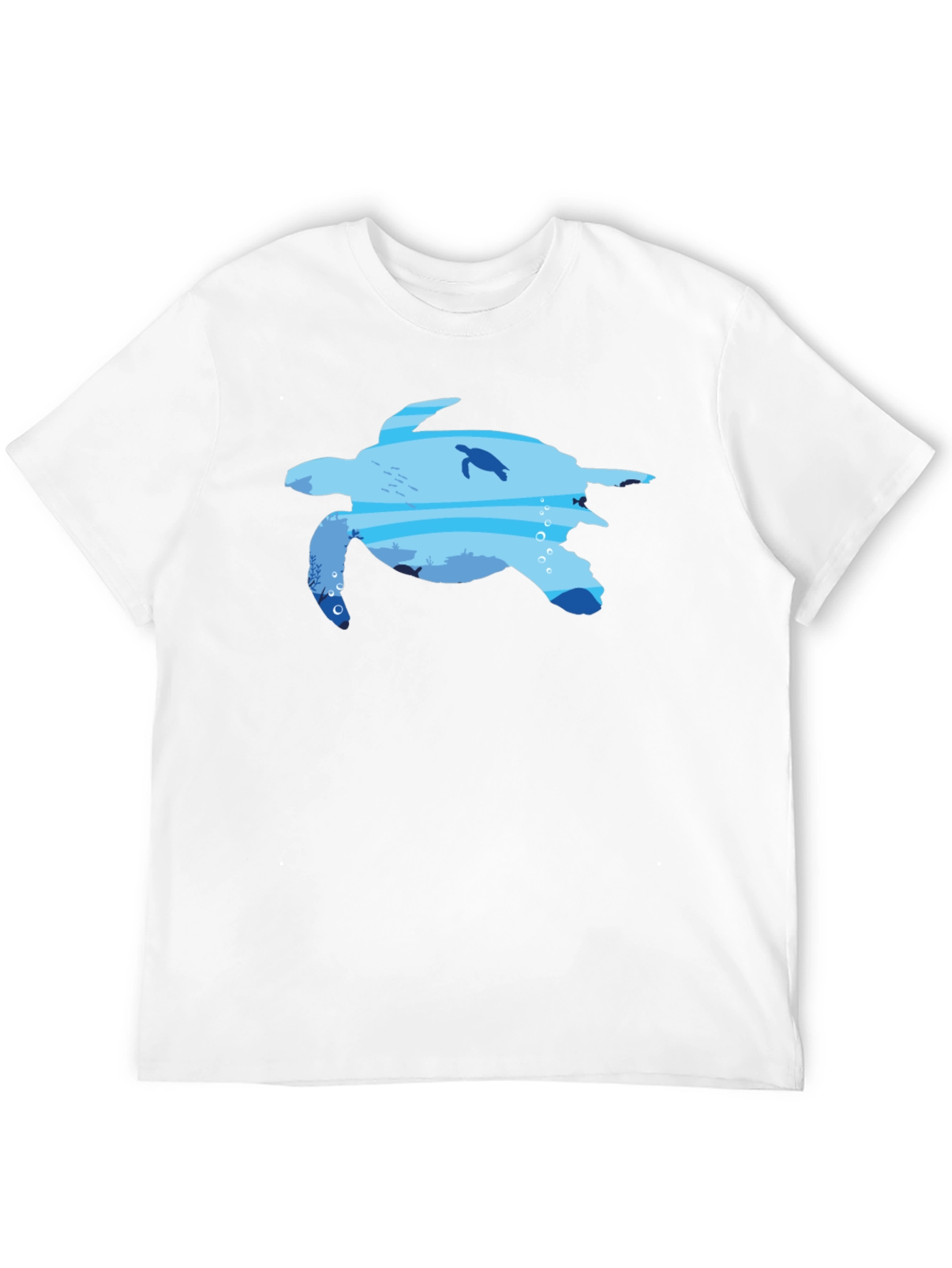Sea Turtle Ocean Graphic Black T-Shirt