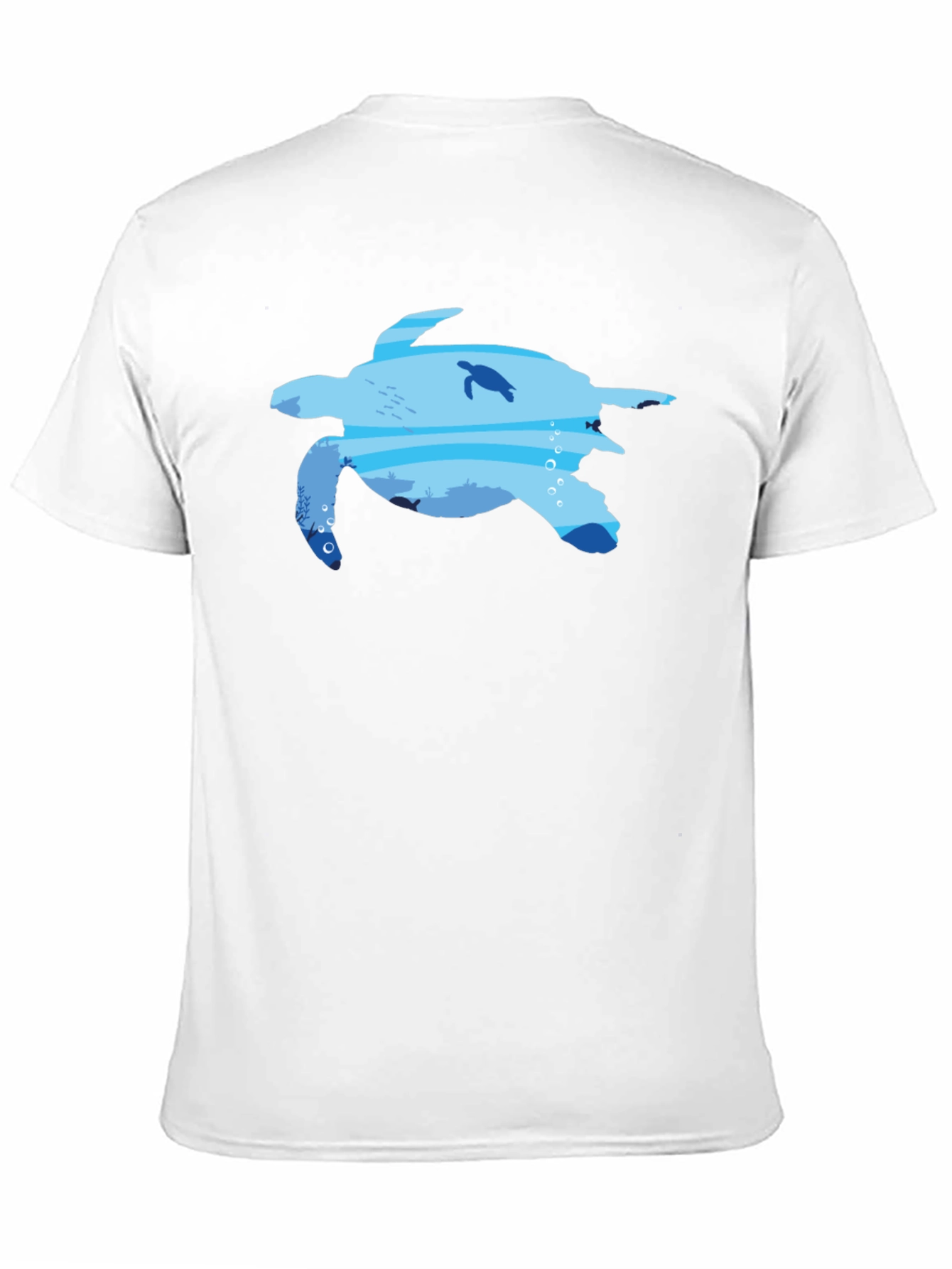 Sea Turtle Ocean Graphic Black T-Shirt