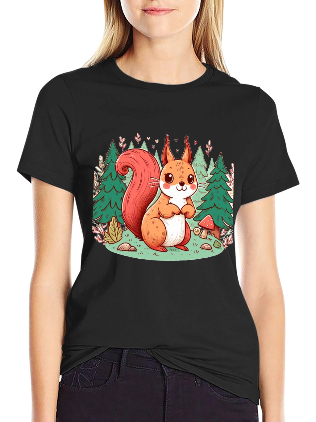 Cute Squirrel Forest T-Shirt