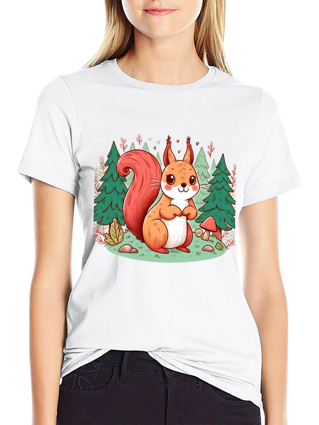 Cute Squirrel Forest T-Shirt