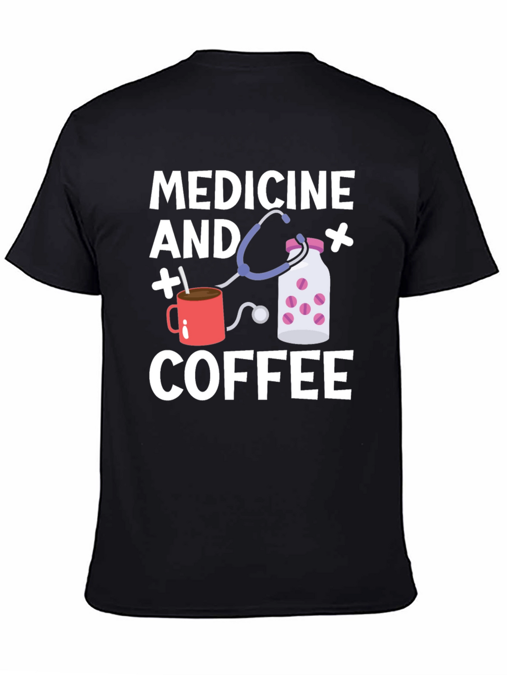 Medicine and Coffee Graphic Tee